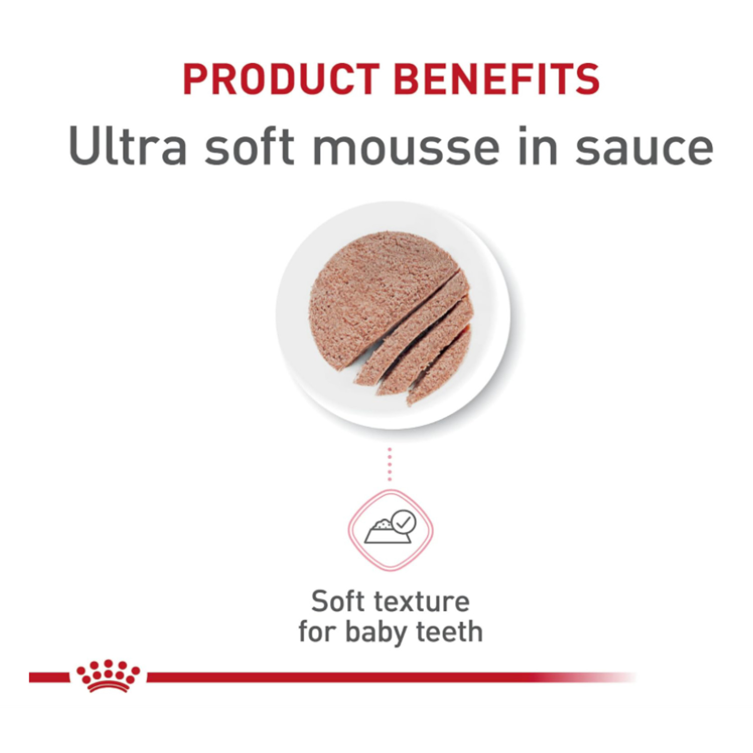 Royal Canin Feline Health Nutrition Mother & Babycat Ultra Soft Mousse In Sauce Wet Cat Food, 3 Oz