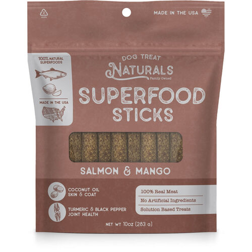Dog Treat Naturals Salmon And Mango Super Foods Stick Dog Treats