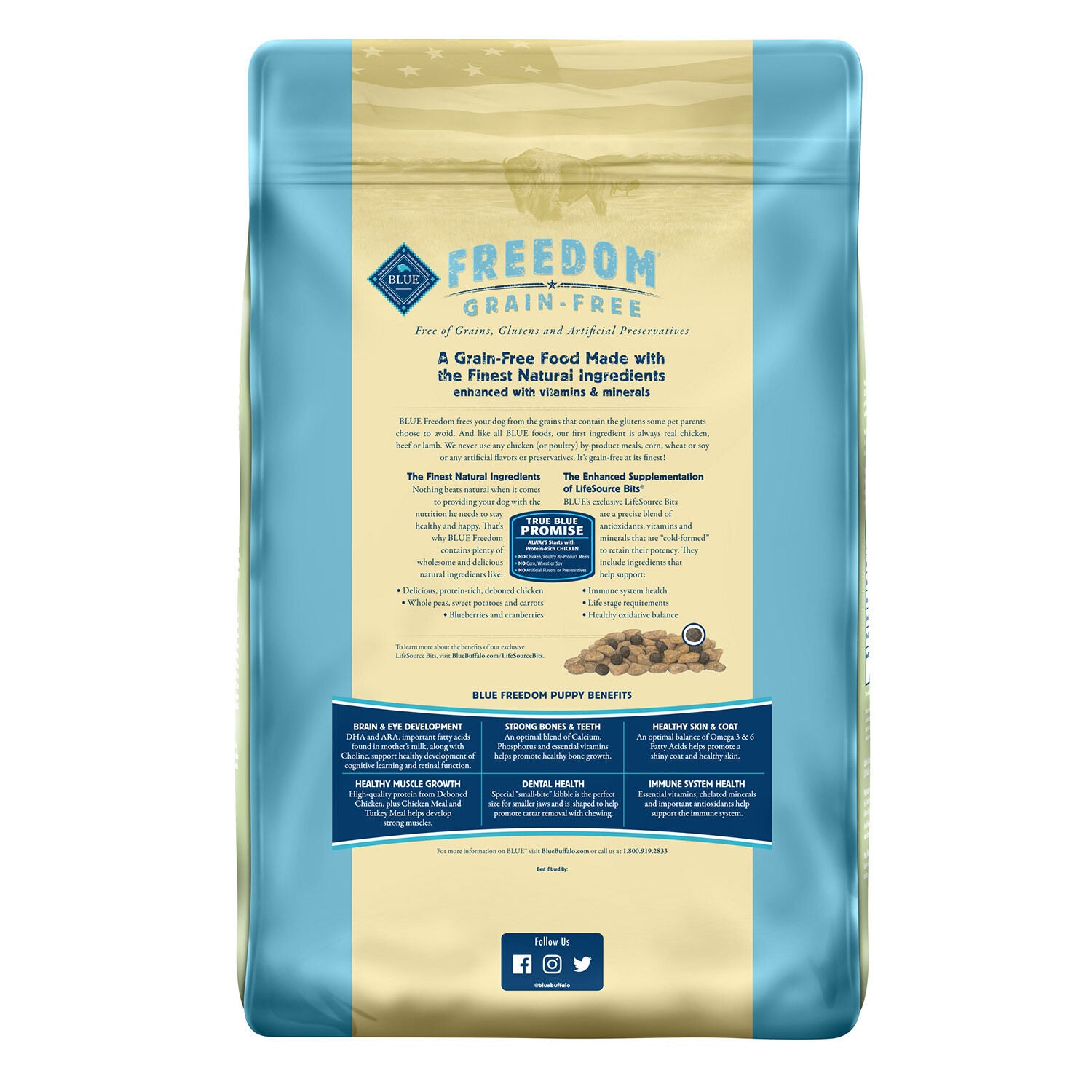 Blue freedom dog top food puppy