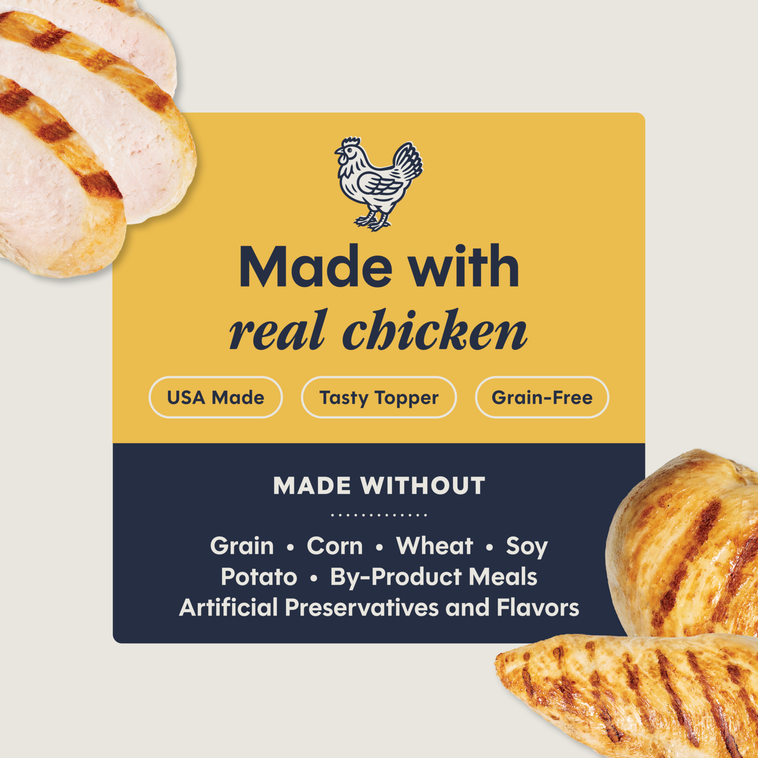 Instinct Healthy Cravings Grain-Free Real Chicken Recipe In Savory Gravy Wet Cat Food Topper, 3-Oz Pack Of 24
