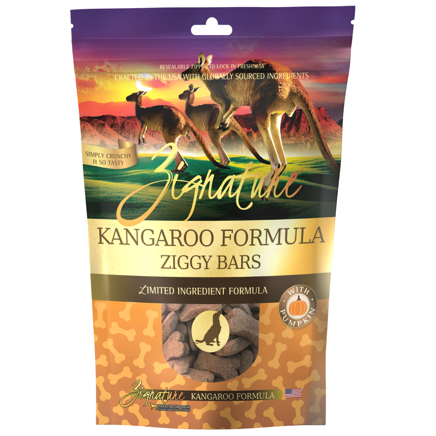 Zignature Kangaroo Formula Limited Ingredient Biscuit Dog Treats