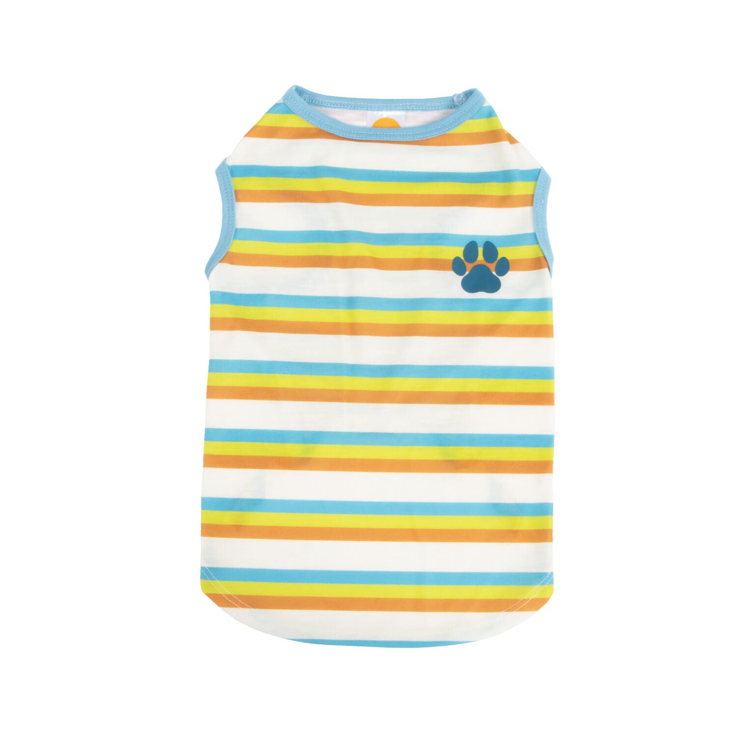 Bailey & Bella Multi-Colored Retro Stripes Tank Top Dog Shirt, Extra Large