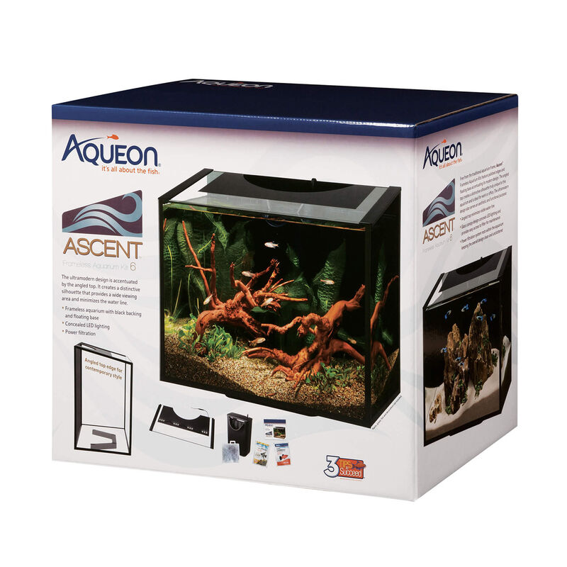 Ascent Frameless Led Desktop Aquarium Kit 6 Gal image number 2