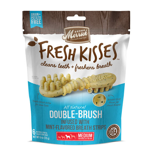 Fresh Kisses Mint Strips Medium Dog Treats