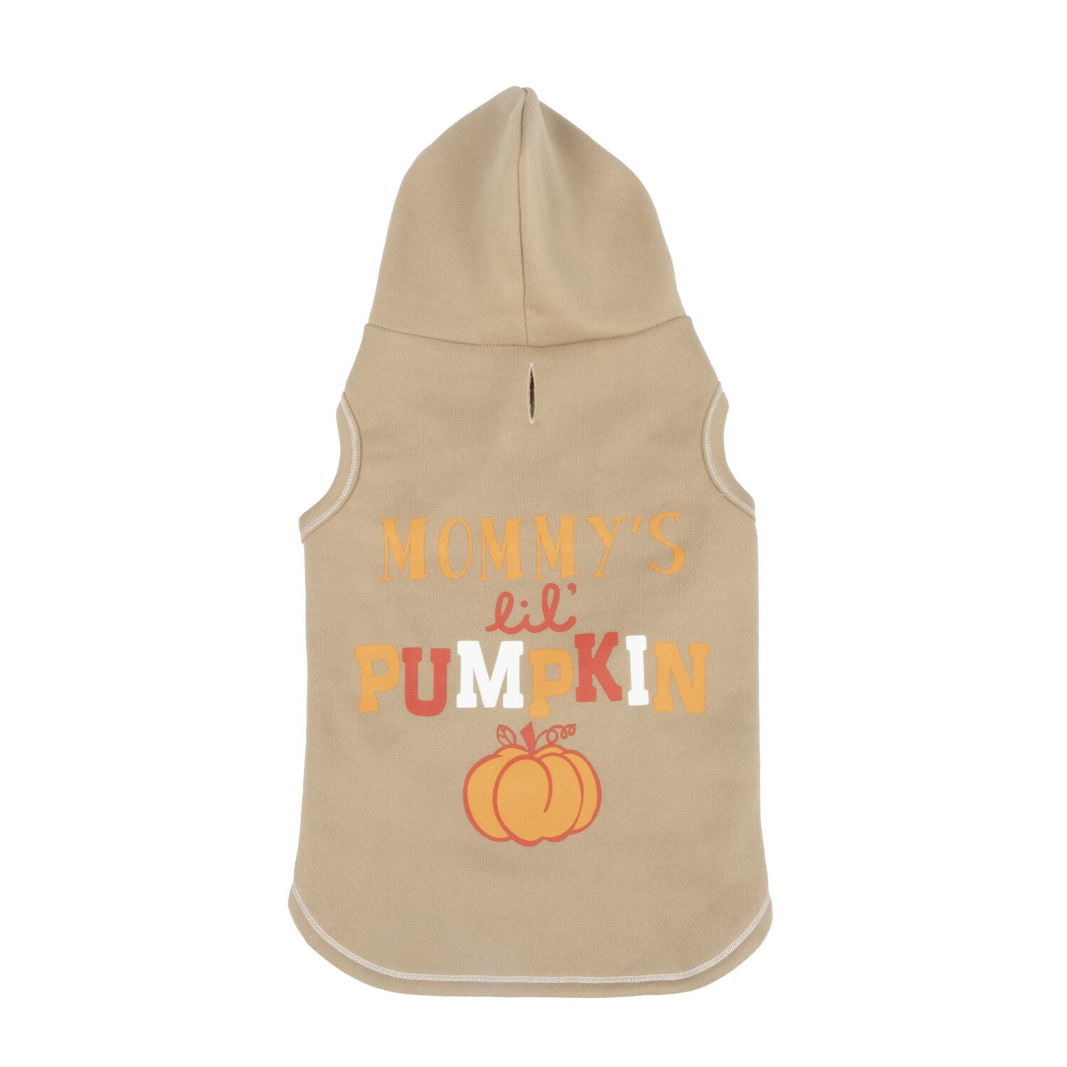 Simply Dog Mommy's Lil Pumpkin Tan Dog Hoodie, Extra Large