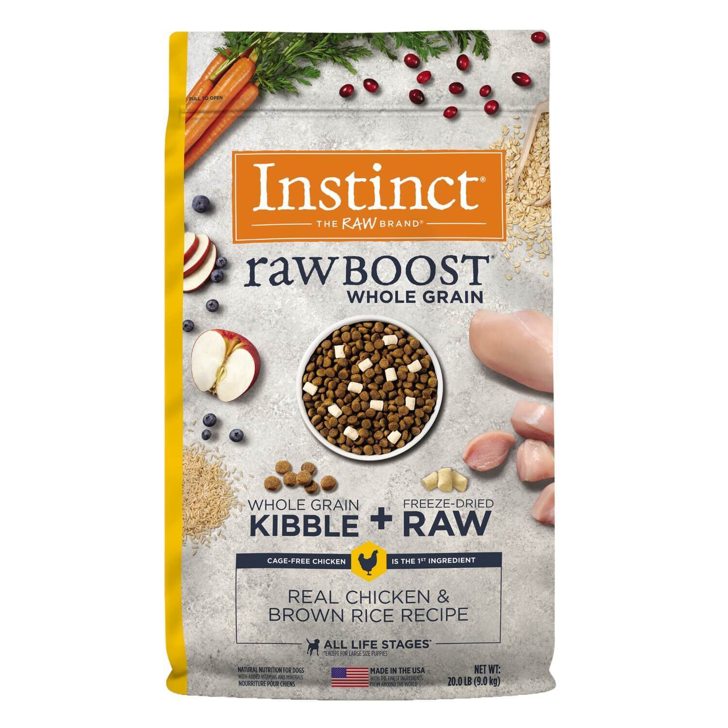 Instinct original with real chicken dry dog food deals