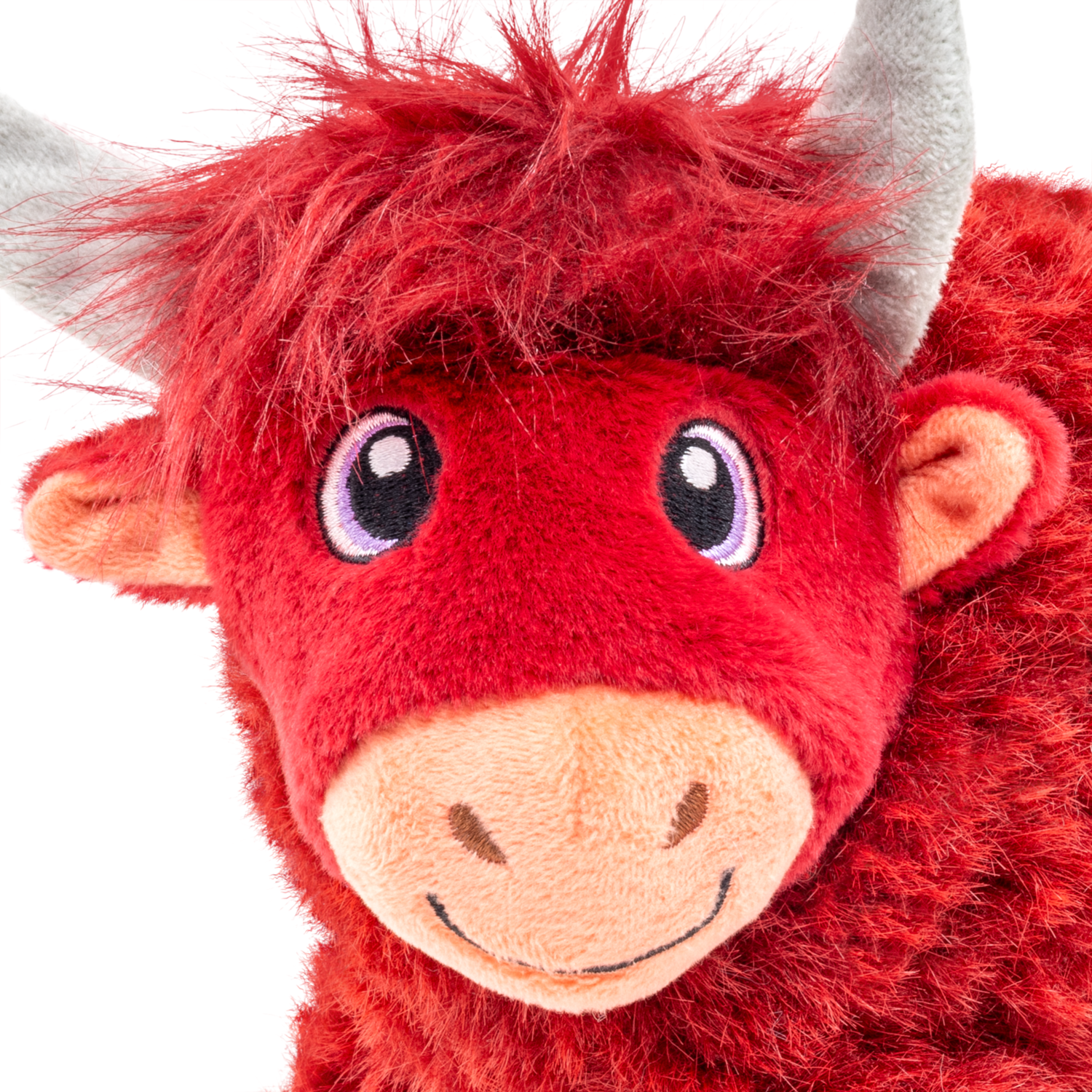 Kong Toughz Highland Cow Tough & Durable Squeaky Dog Toy, 1 Each
