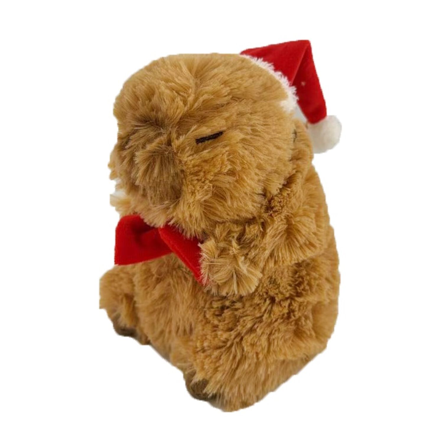 Aristopet Holiday Capybara Squeaky Plush Dog Toy, Small