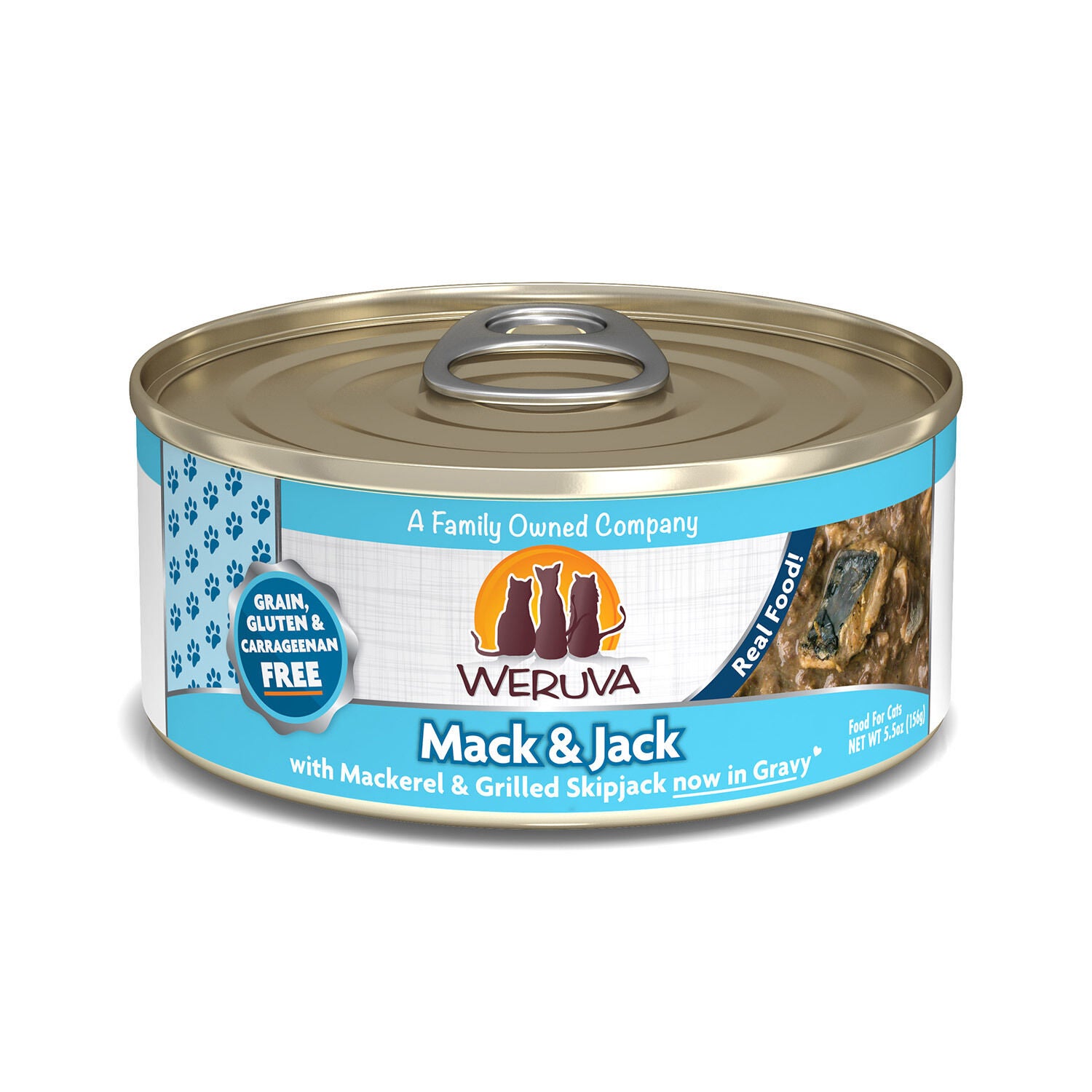 Weruva Classic Cat Food, Mack & Jack With Mackerel & Grilled Skipjack In Gravy Wet Cat Food