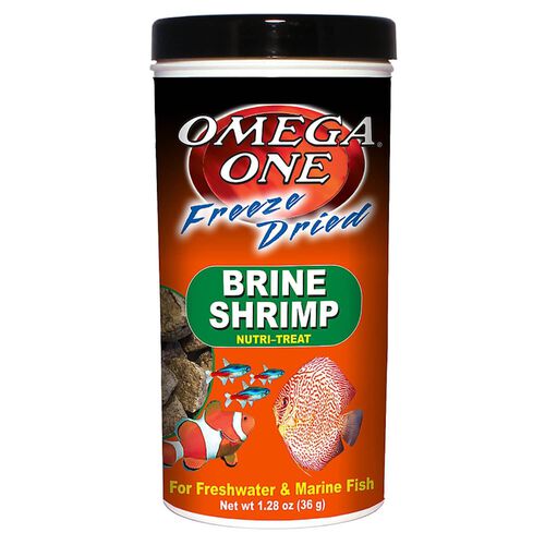 Omega One Freeze Dried Brine Shrimp Freshwater & Marine Fish Food Treat