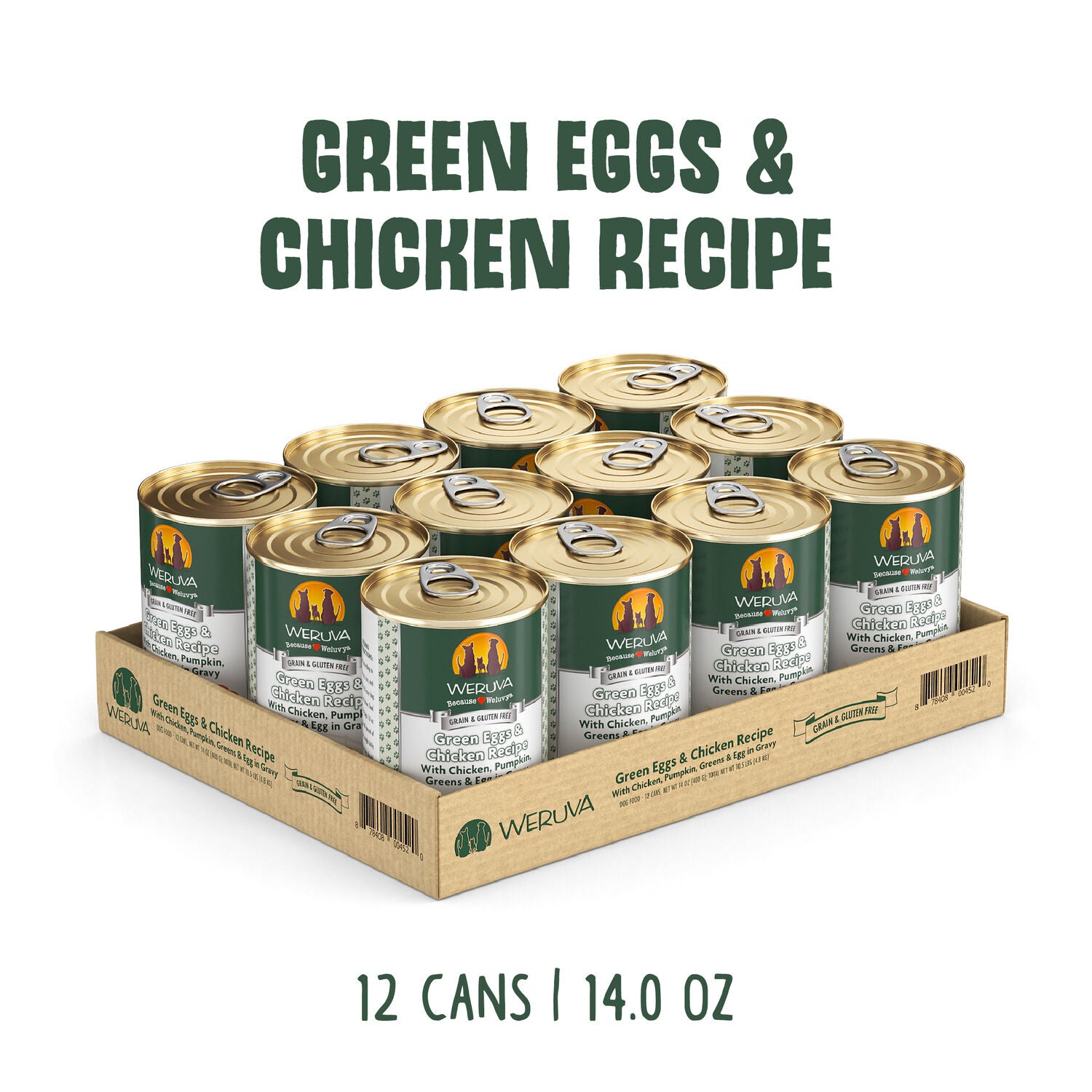Weruva Classic Green Eggs & Chicken Recipe Wet Dog Food, 14-Oz