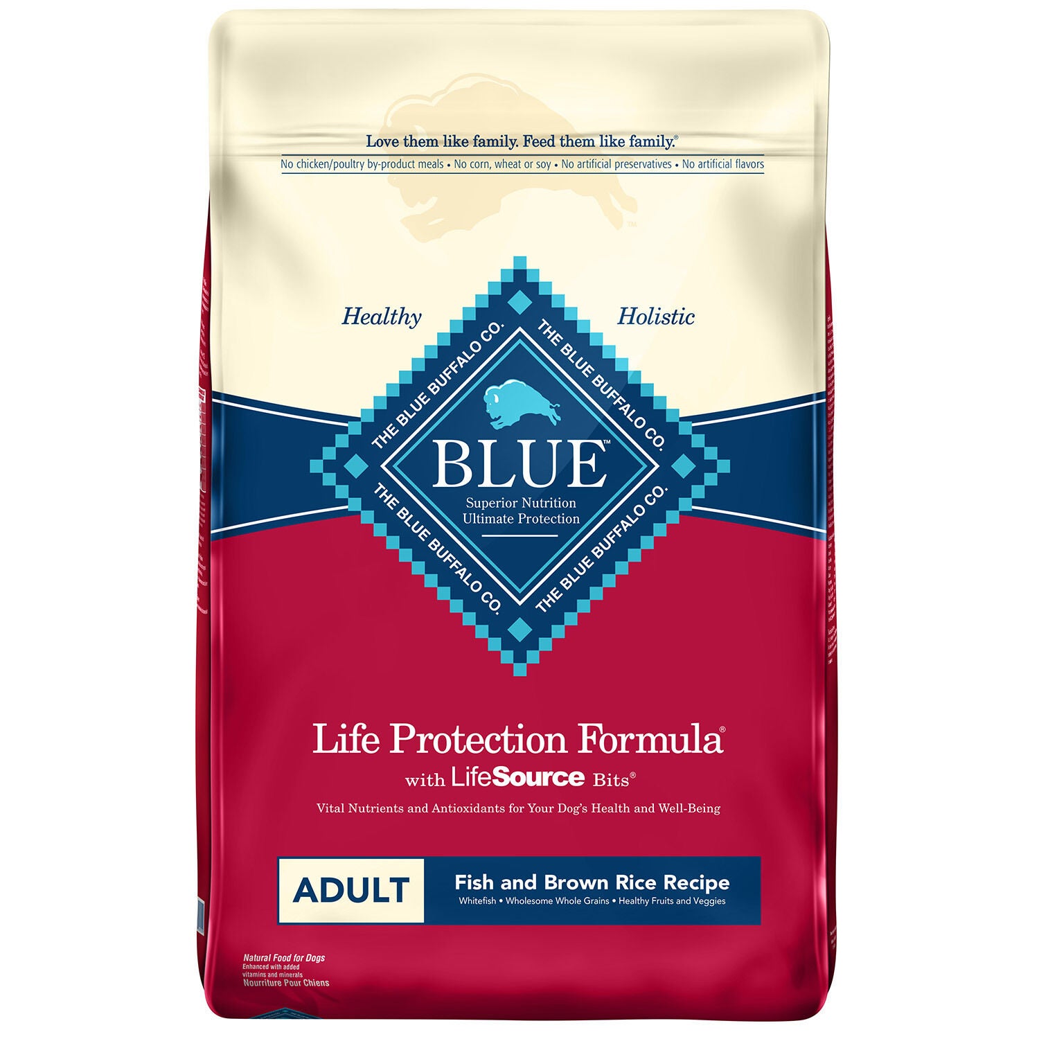 Blue Buffalo Life Protection Fish & Brown Rice Adult Dog Food