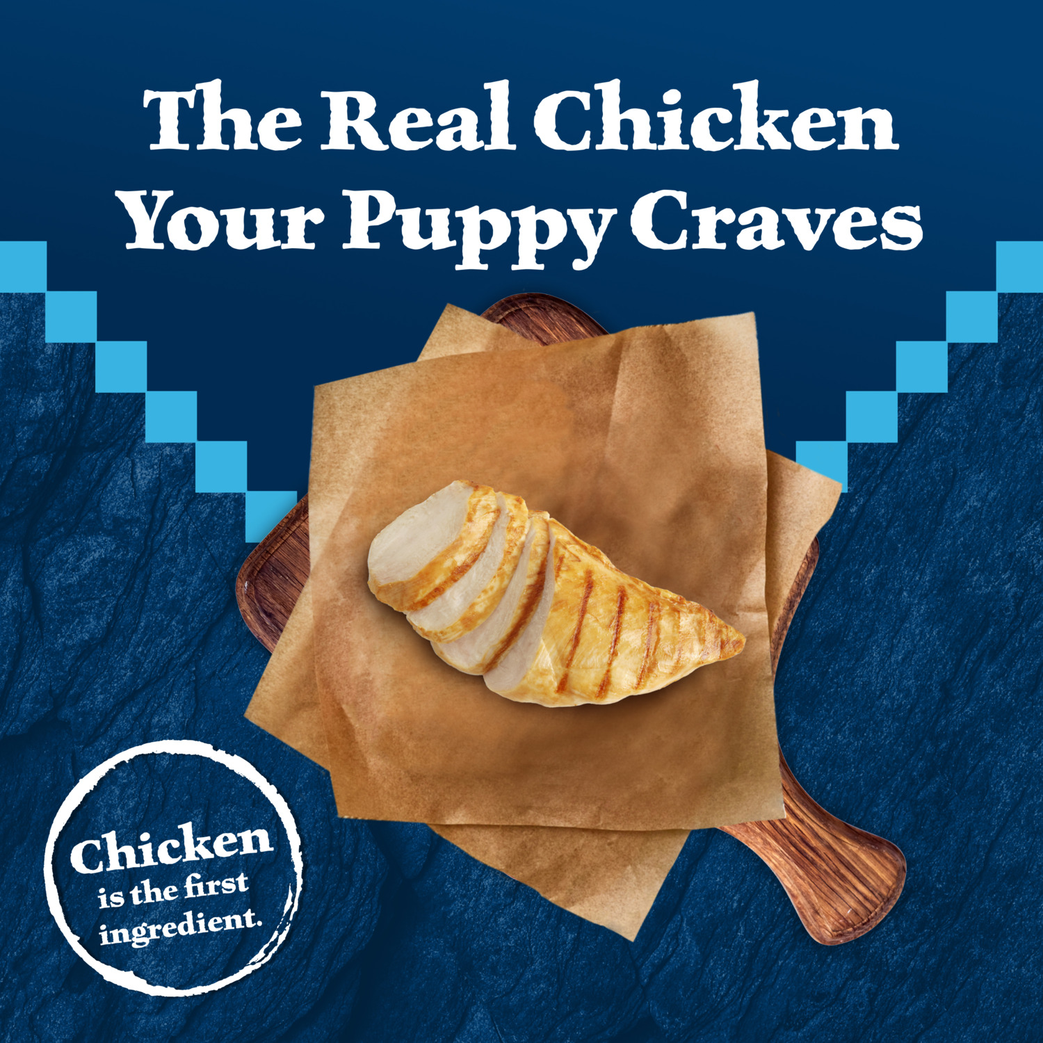 Blue Buffalo Wilderness Chicken Recipe High-Protein Puppy Dry Dog Food, 24Lb