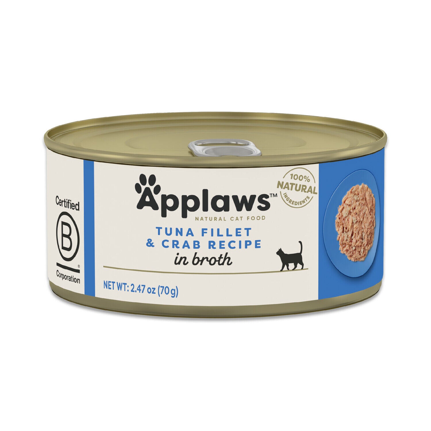 Applaws&trade; Natural Adult Wet Cat Food, Tuna Fillet & Crab In Broth, 5.5-Oz Pack Of 12