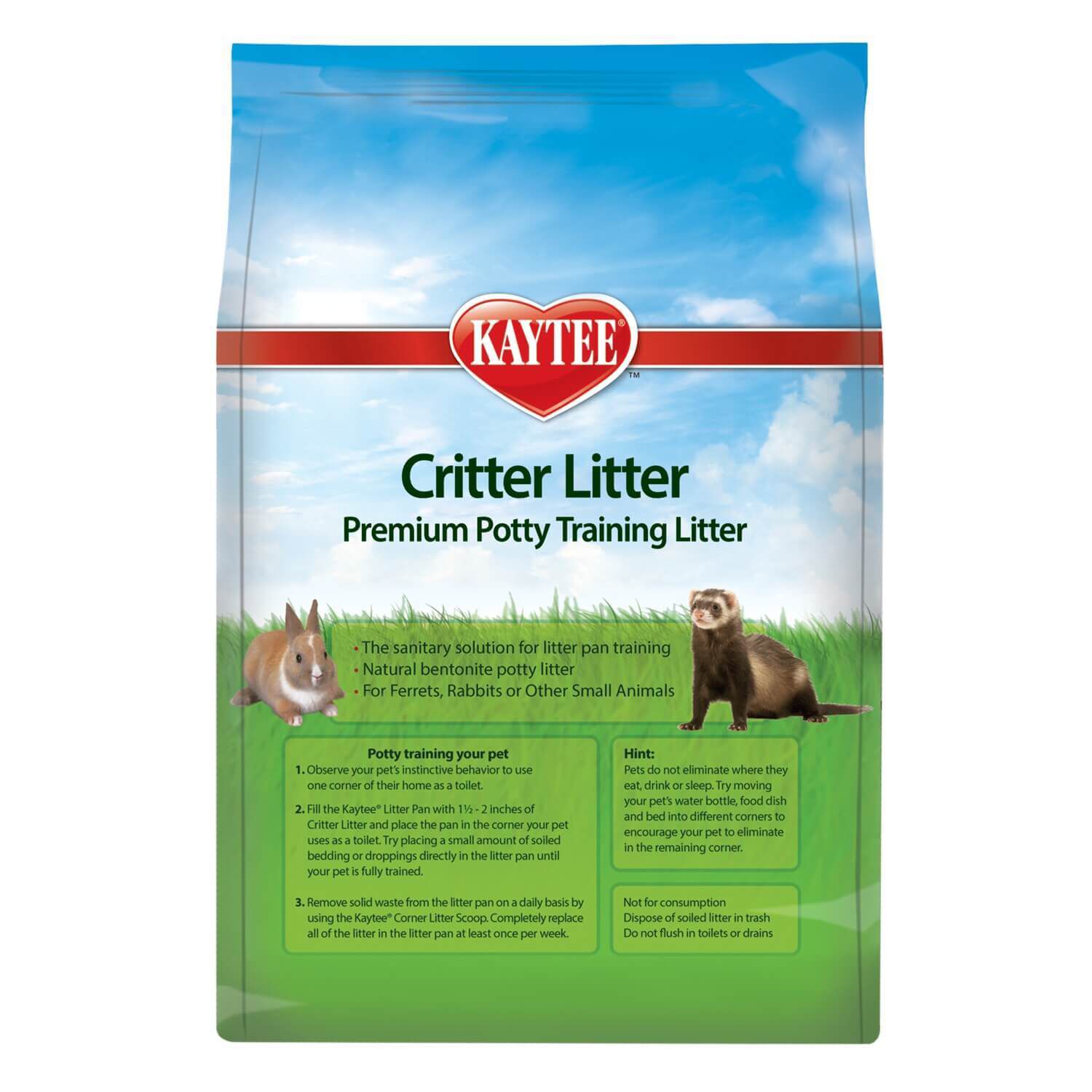 Kaytee Critter Litter Potty Training Litter 4 Lb 4lb Pet
