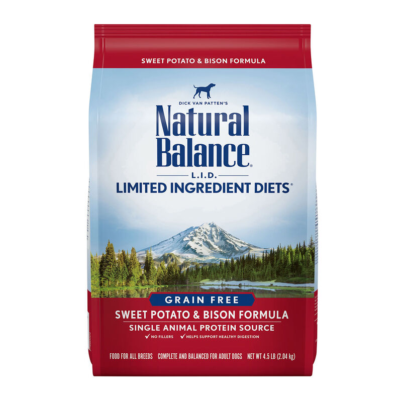 Natural Balance L.I.D. Limited Ingredient Diets Grain Free Sweet Potato & Bison Formula Dog Food image number 3