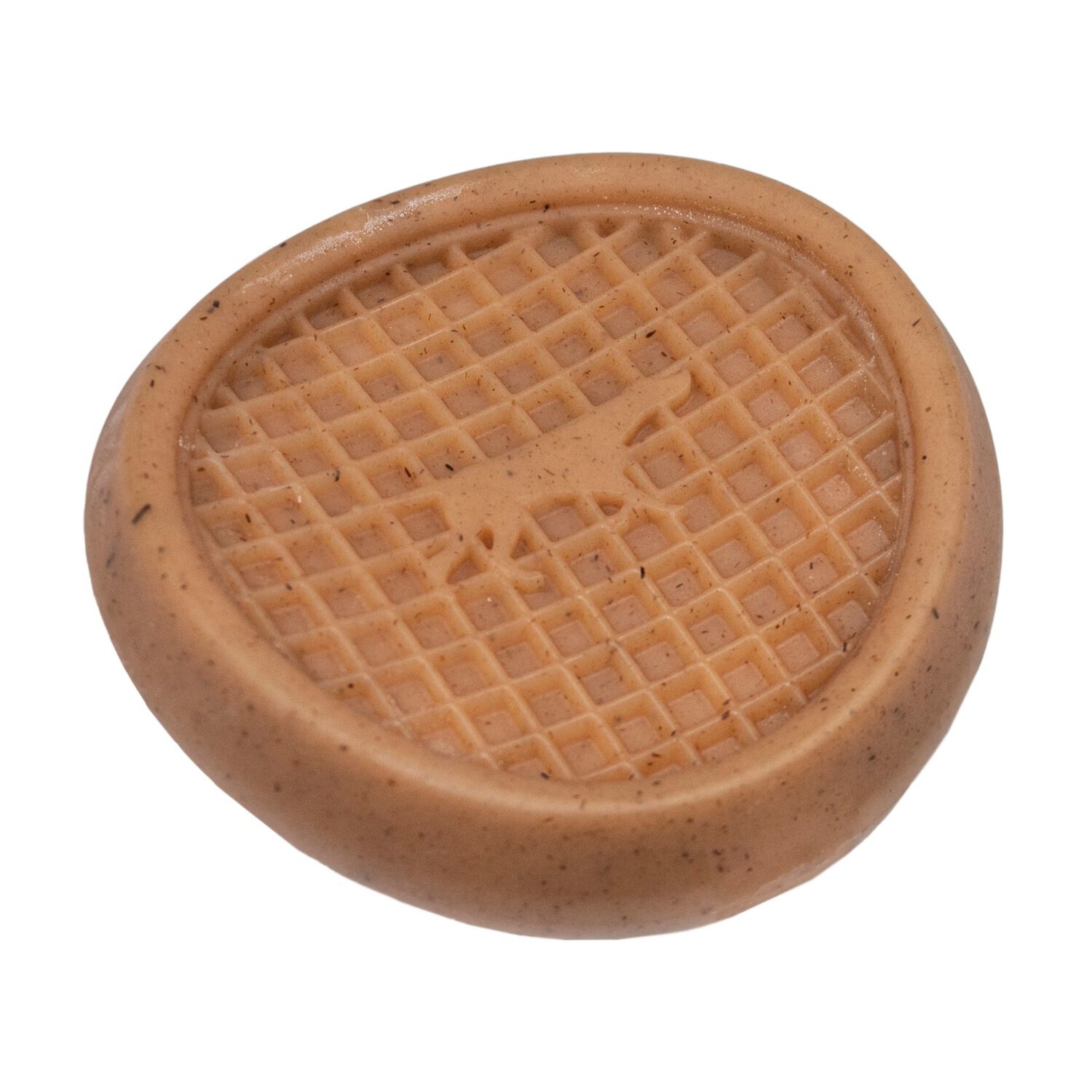 Tall Tails Wiggle Waffle Chew Textured Bacon Scented Dog Toy, 4" Medium