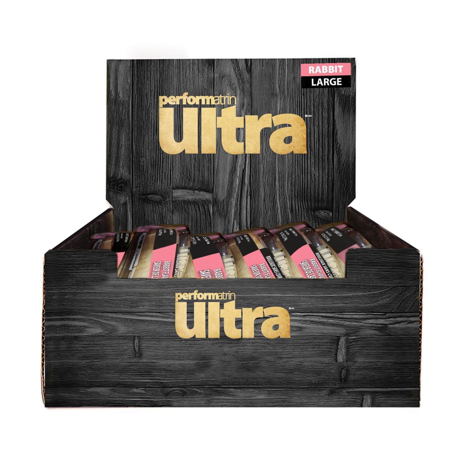 Performatrin Ultra Hide-Free Rolls Rawhide Alternative Dog Treat, Rabbit Flavor