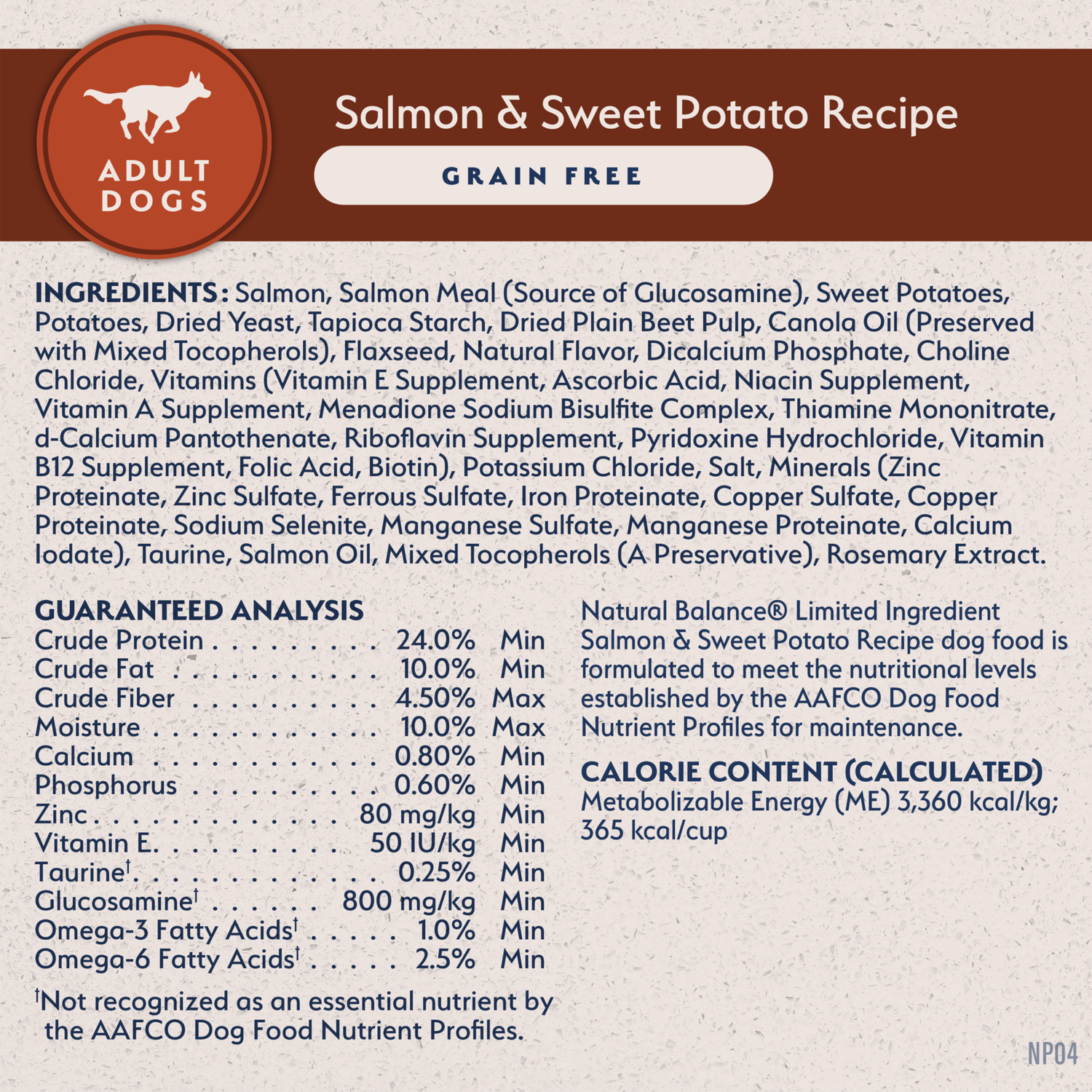 Natural Balance Limited Ingredient Grain-Free Salmon & Sweet Potato Recipe Dry Dog Food, 4-Lb Bag