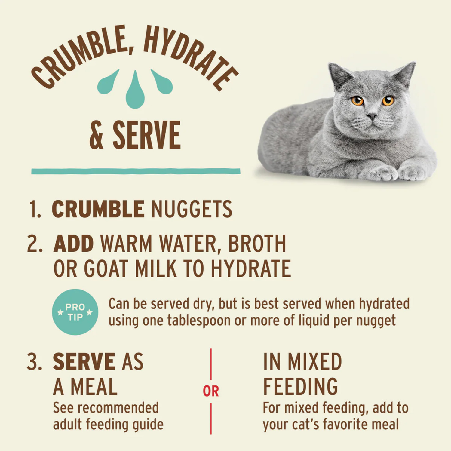 Primal Freeze Dried Raw Nuggets Cat Food, Rabbit Formula