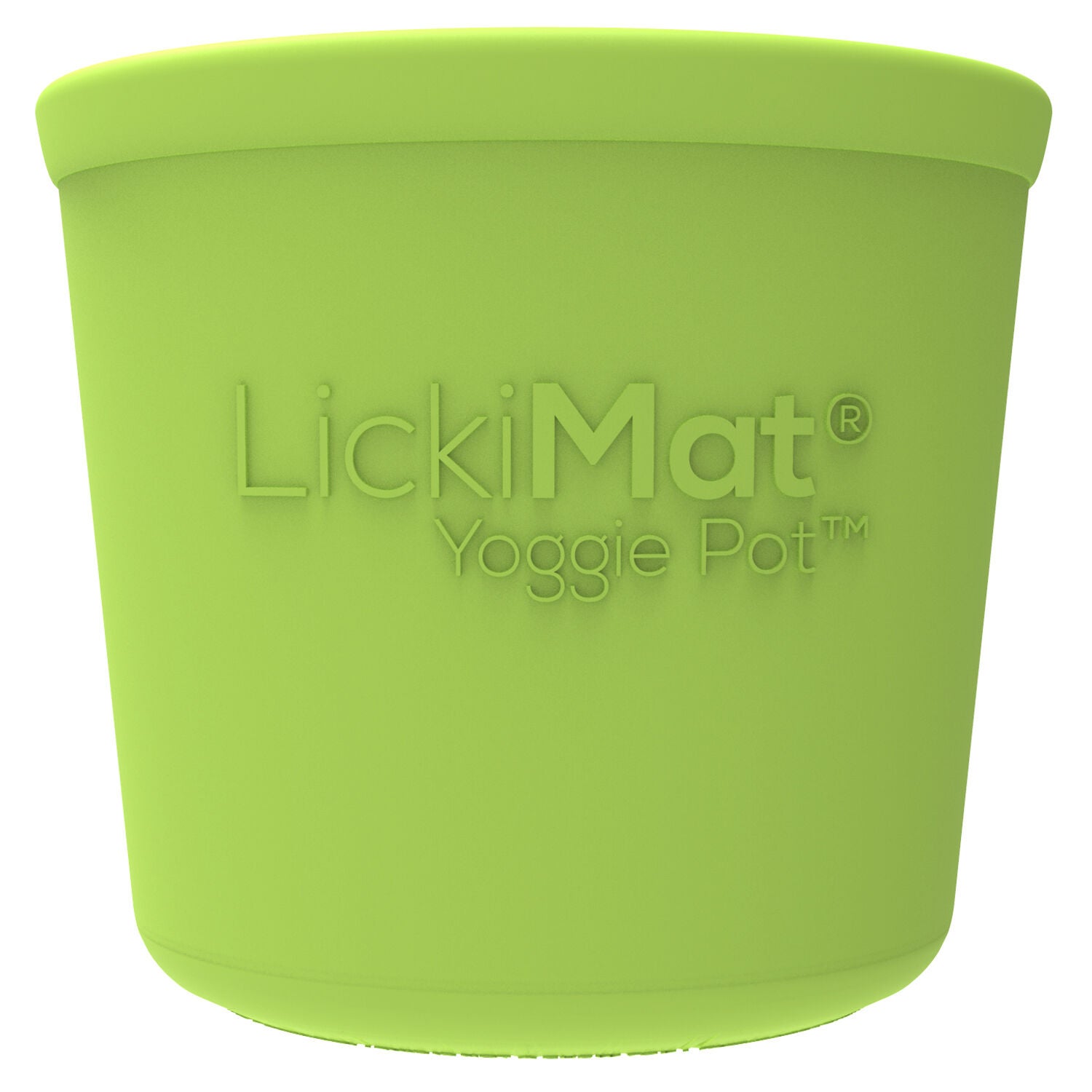 Lickimat Yoggie Pot Lickmat & Slow Feeder Dog Bowl - Green