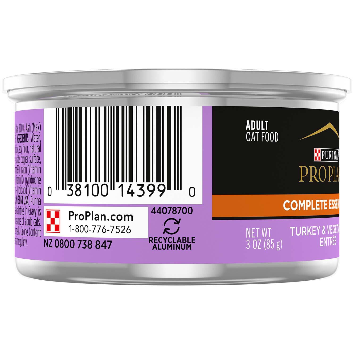 Purina Pro Plan Savor Adult Turkey & Vegetable Entree In Gravy Cat Food