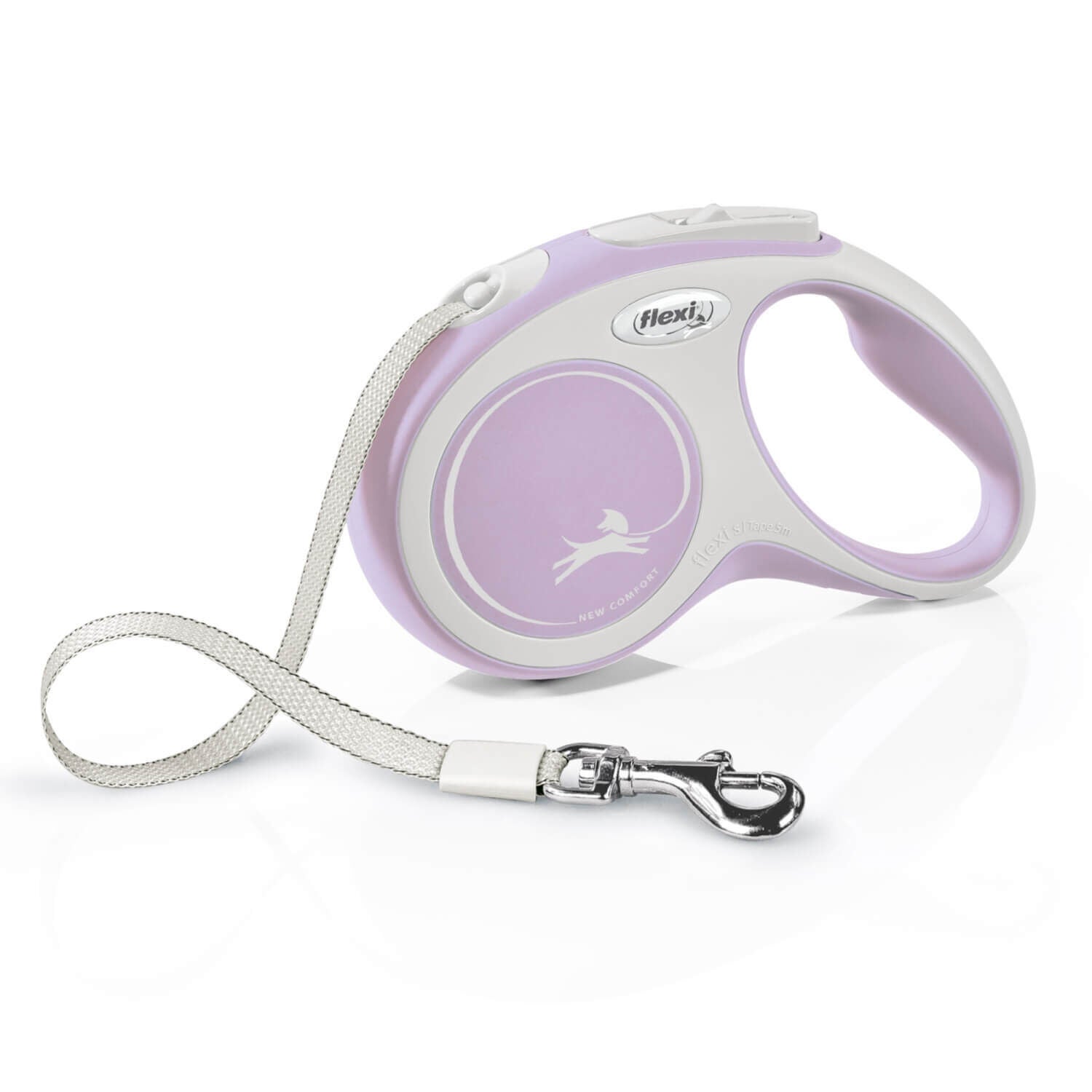 Flexi Comfort Tape Retractable Dog Leash, Pink, 10'