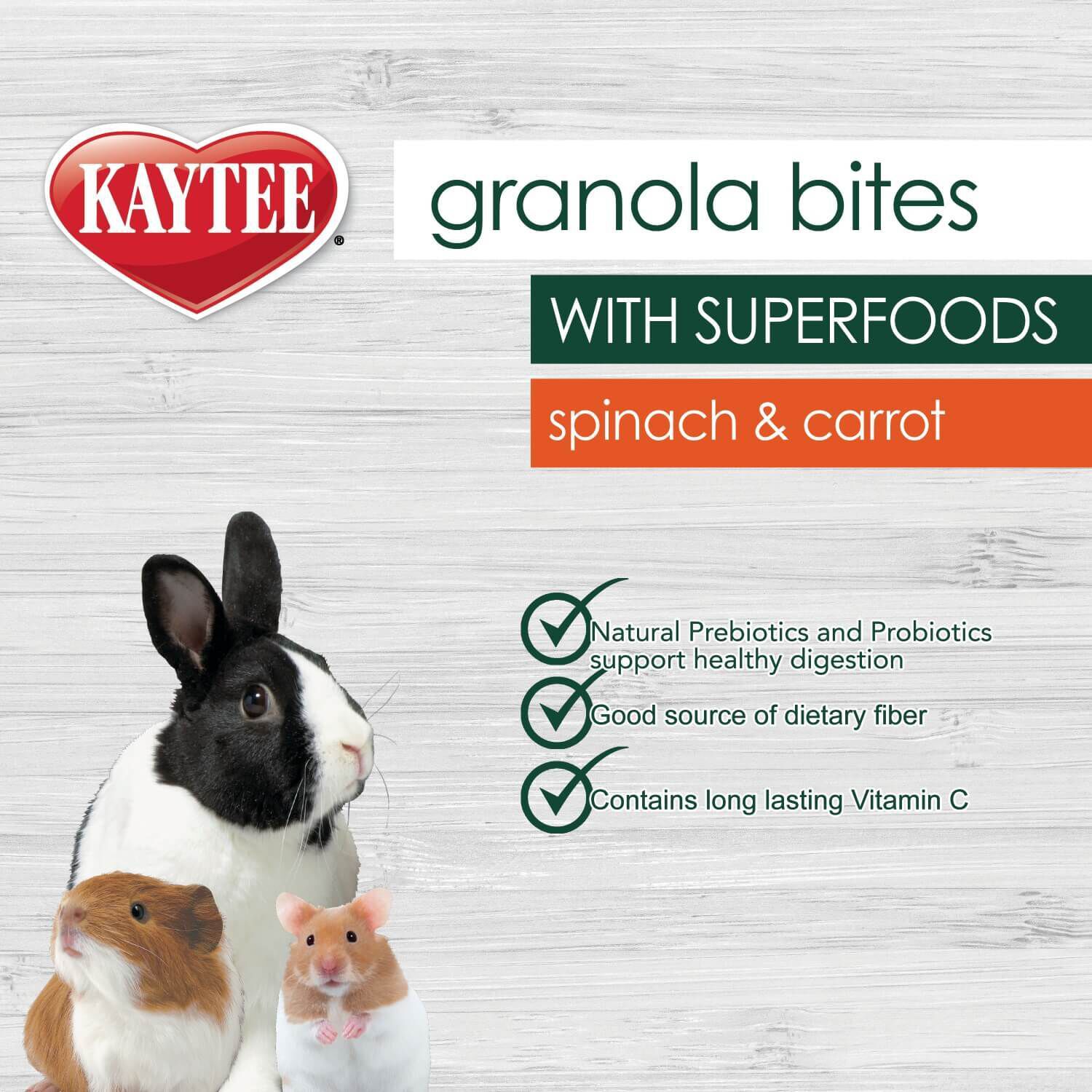 Kaytee Granola Bites With Superfoods, Spinach And Carrot