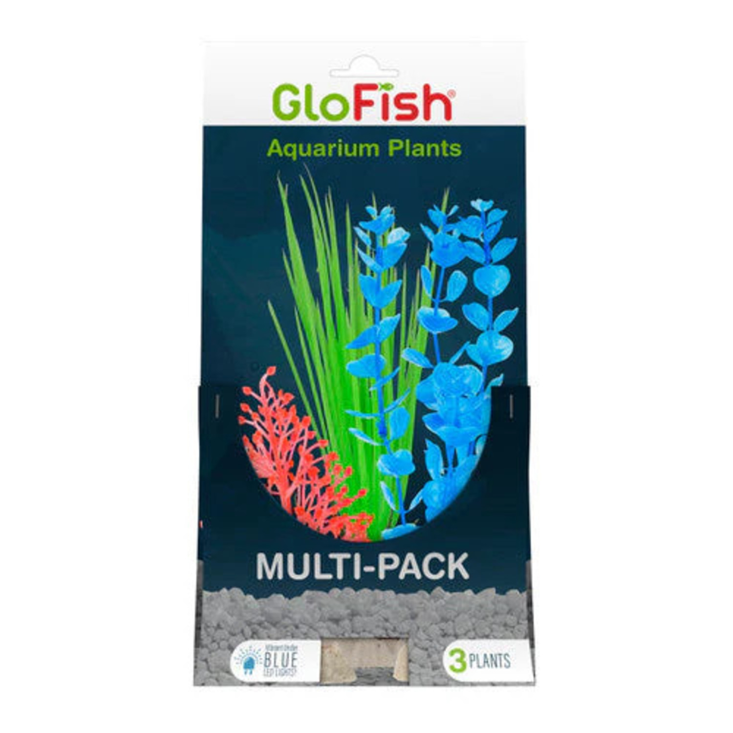 Glofish Artificial Plant For Aquariums, 3 Piece Multi-Pack