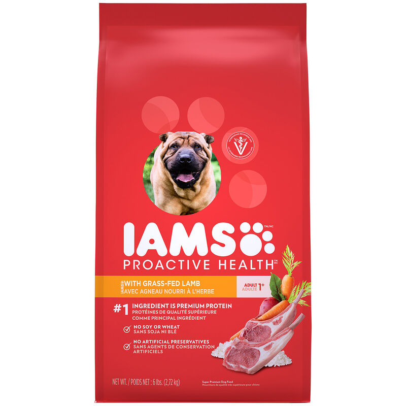 Iams Adult  Proactive Health  With Grass Fed Lamb Dry Dog Food