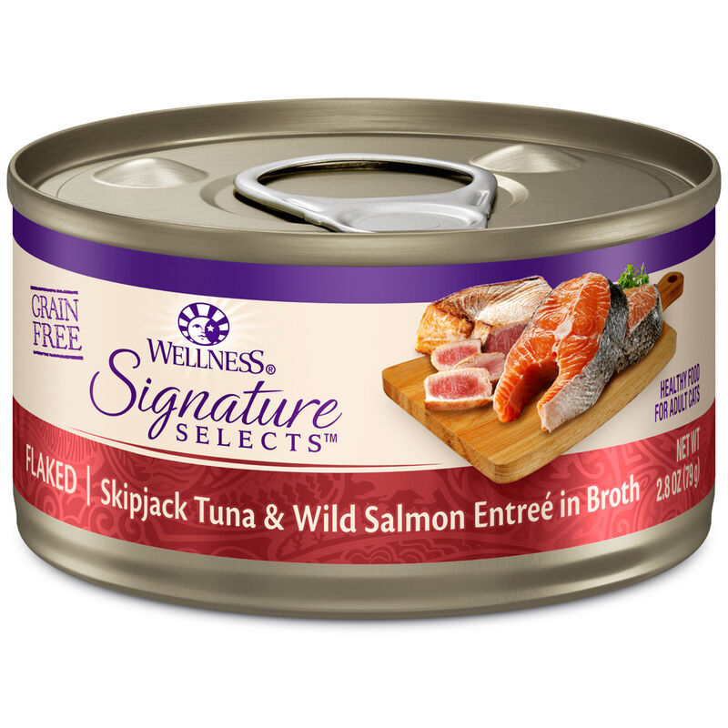 Core Signature Selects Flaked Skipjack Tuna & Salmon Entree Cat Food image number 1