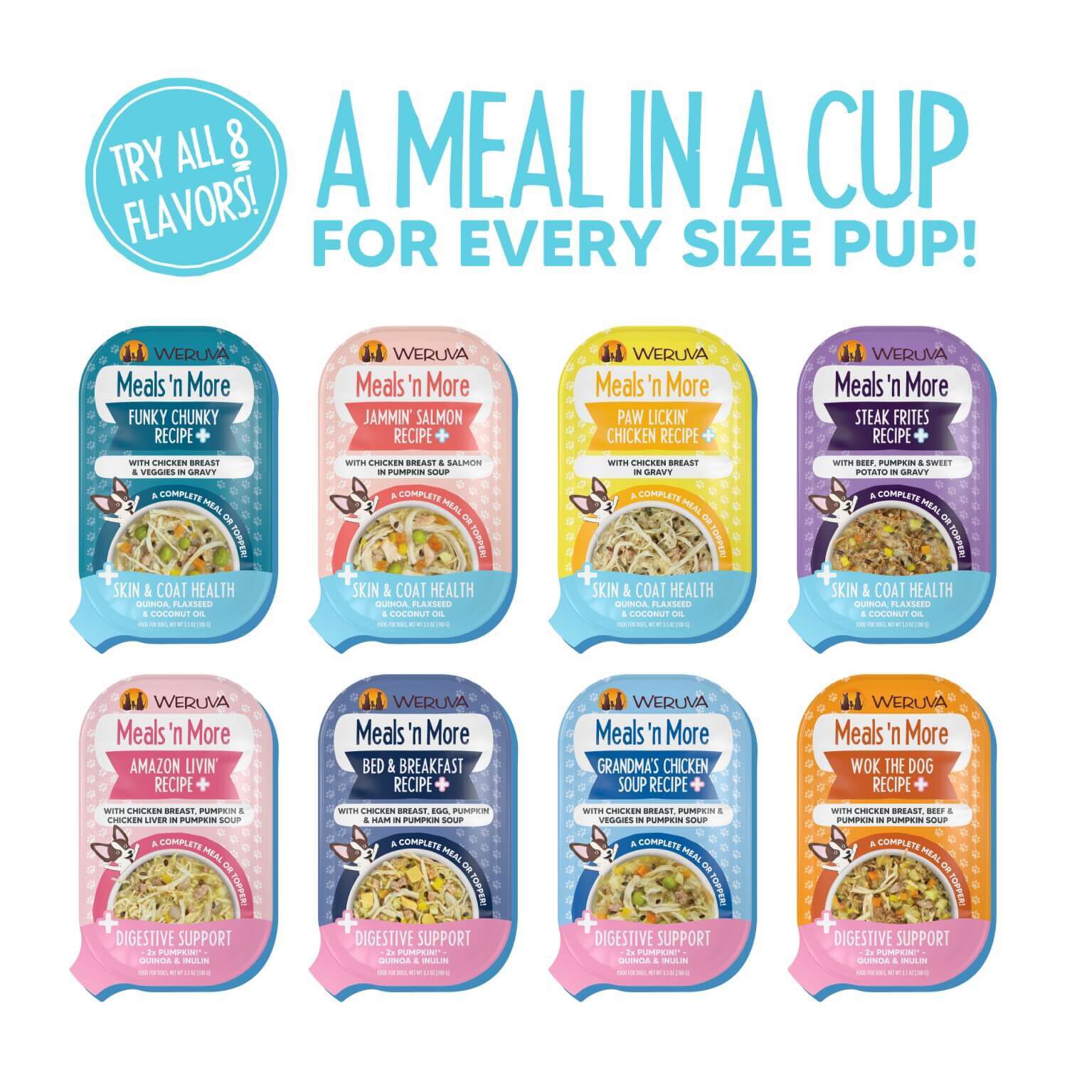 Weruva Dog Meals 'N More Natural Paw Lickin&rsquo; Chicken Recipe Plus Skin & Coat Health Wet Dog Food