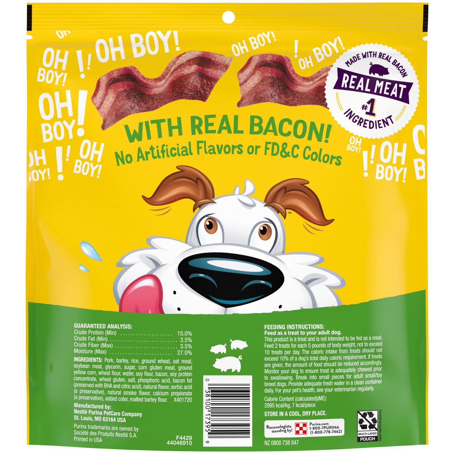 Purina Beggin&rsquo; Strips Fun Size Original Bacon Flavor Dog Treats, 25-Oz