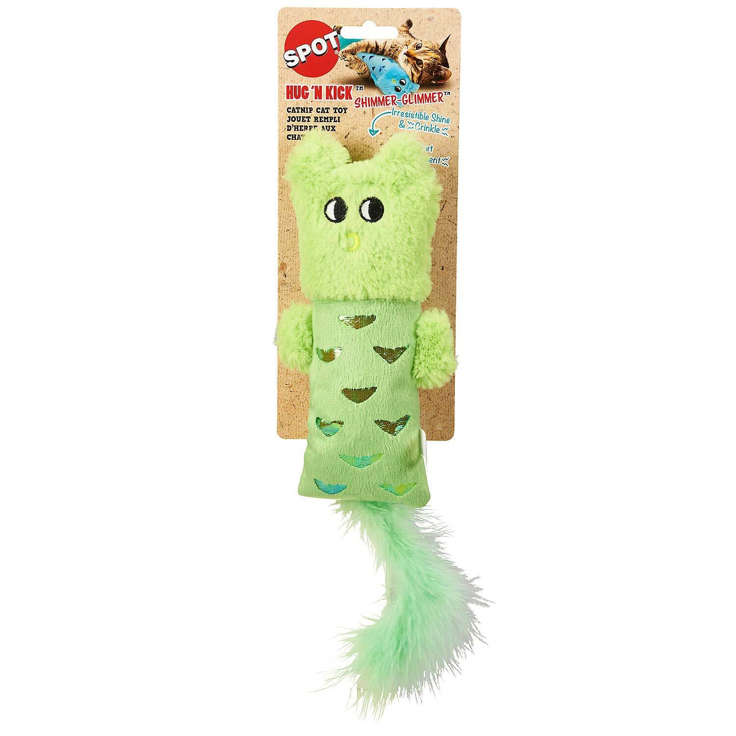 Spot Hug N Kick Shimmer Glimmer W/ Catnip Asst Cat Toy