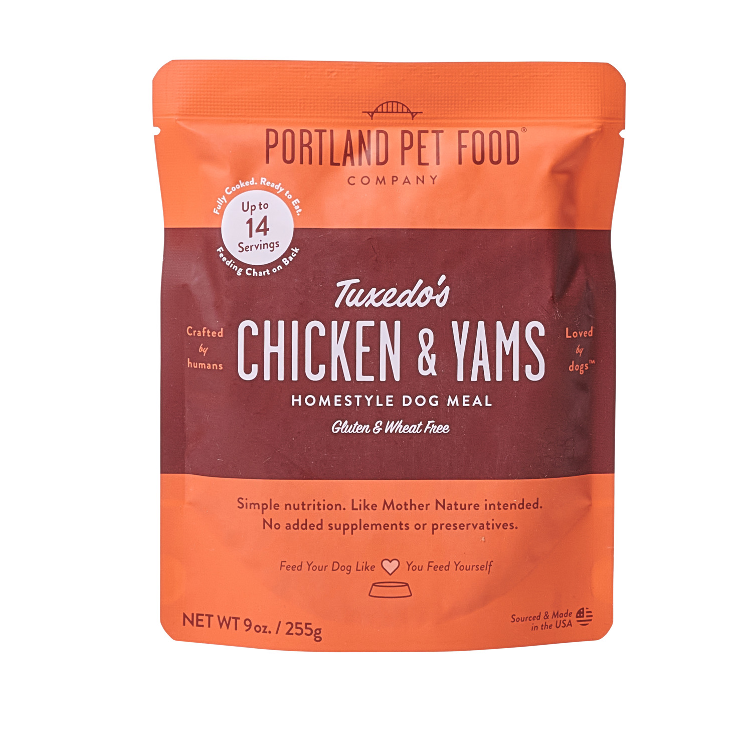 Portland Pet Food Tuxedo's Chicken & Yams Homestyle Fresh Dog Food
