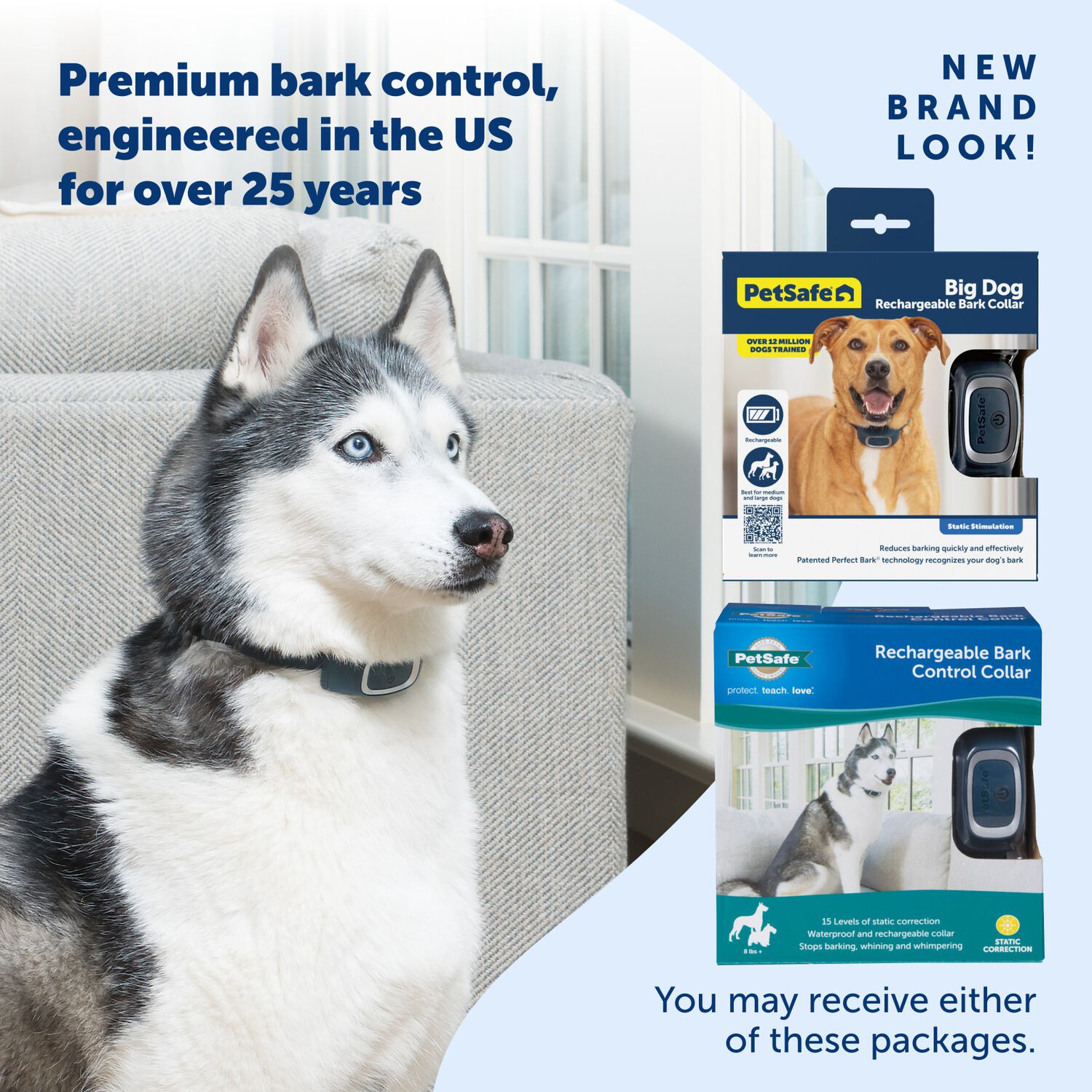 Petsafe Rechargeable Waterproof Bark Collar For Dogs Over 8 Lbs