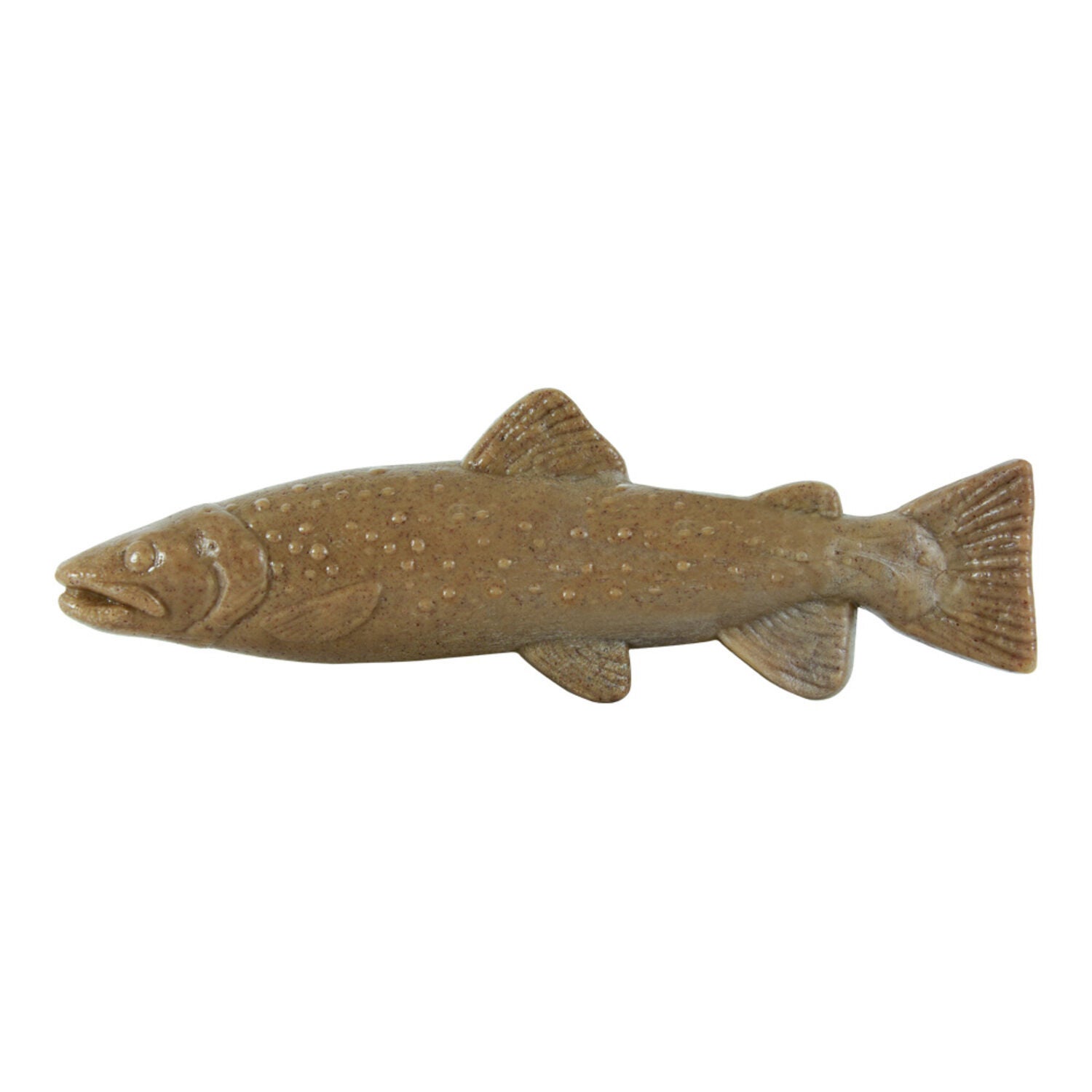 Hero Bonetics Trout Fish Durable Dog Chew Toy, 8"-Large, Wood Scent