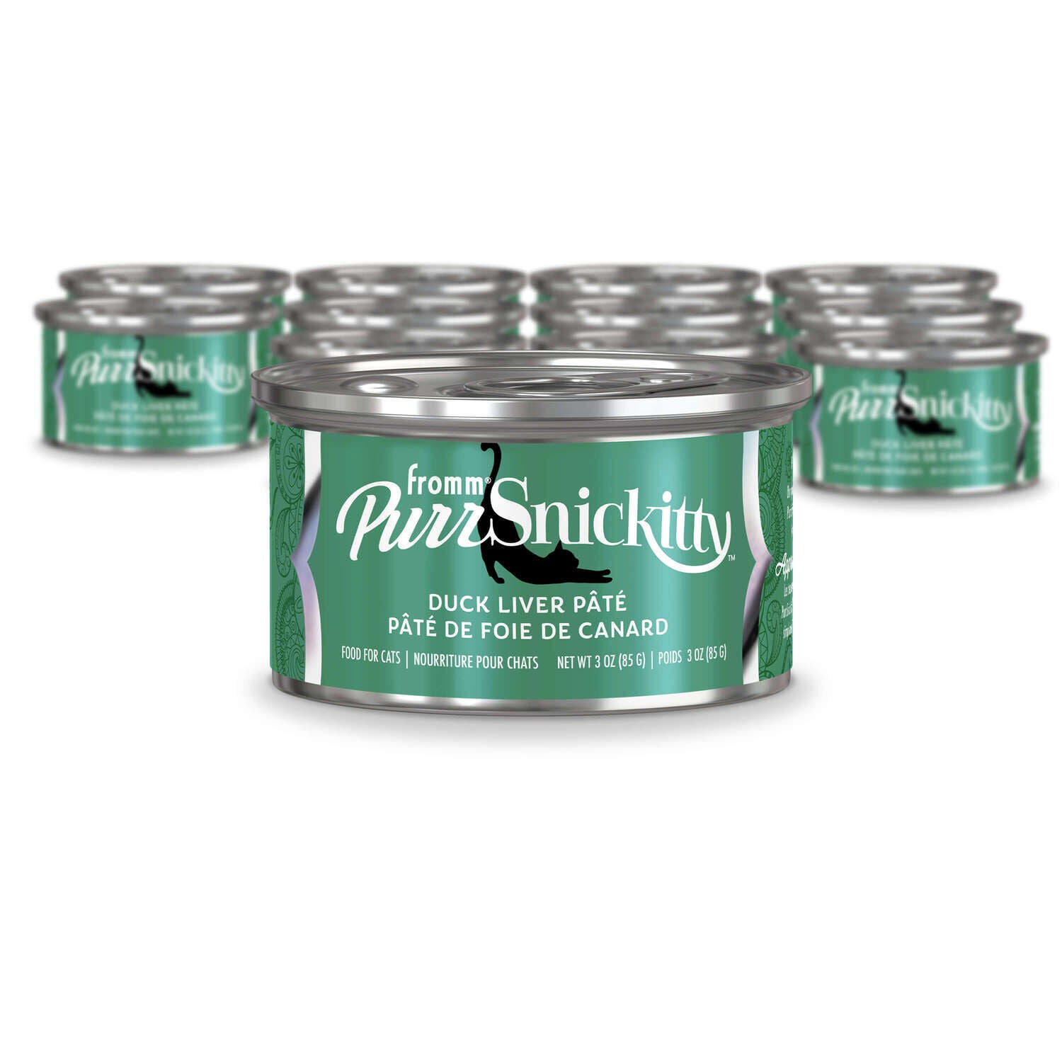 Fromm Purrsnickitty Duck Liver P&acirc;t&eacute; Wet Cat Food, 3Oz -12Pk