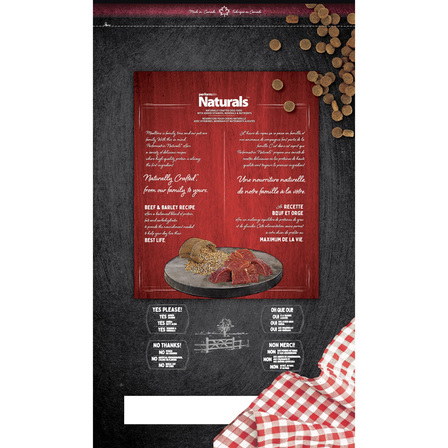 Performatrin Naturals Healthy Grains Beef & Barley Recipe Adult Dry Dog Food, 12Lb