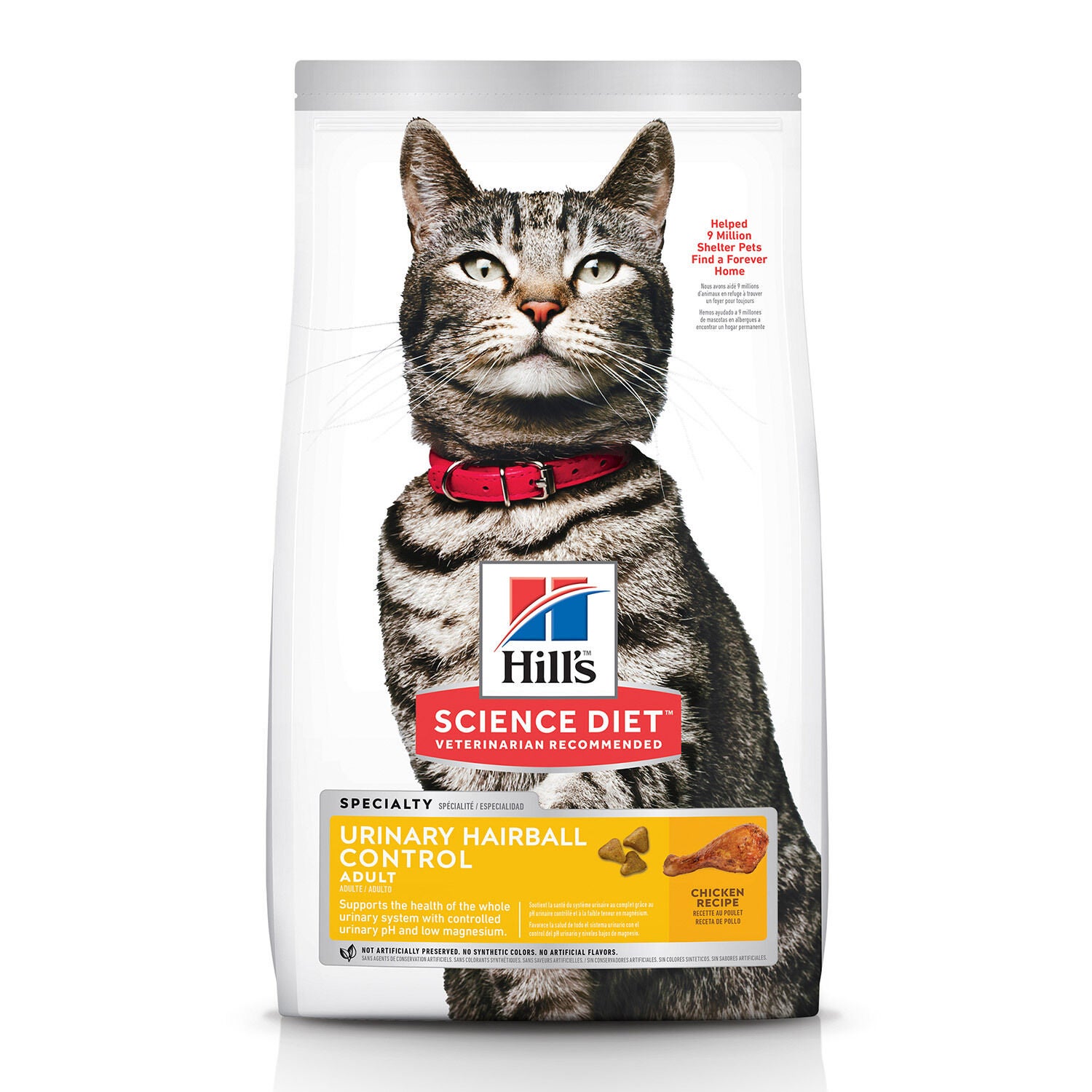 Hill's Science Diet Adult Urinary & Hairball Control Chicken Recipe Dry Cat Food