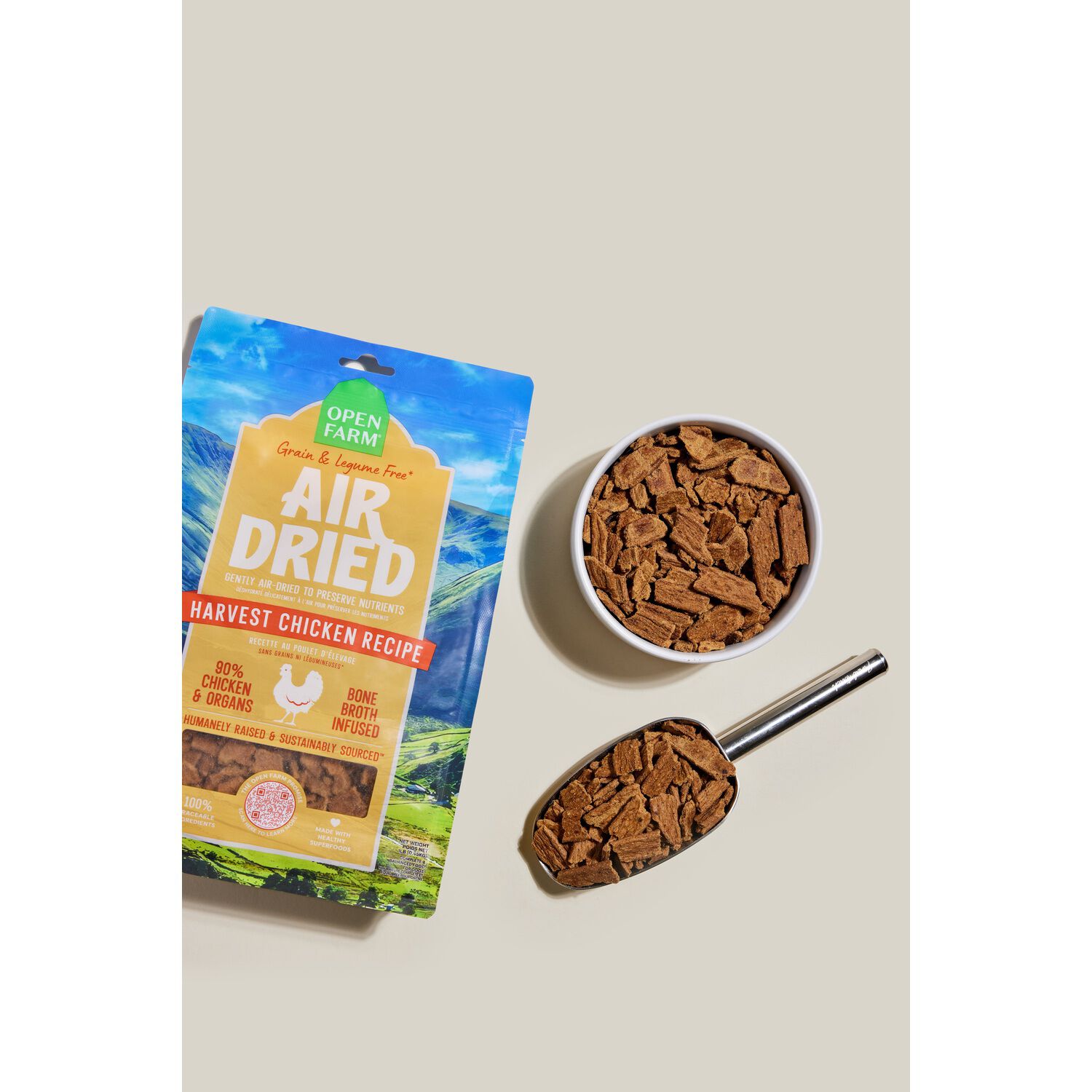 Open Farm Air Dried Dog Food, Harvest Chicken Recipe, 16Oz