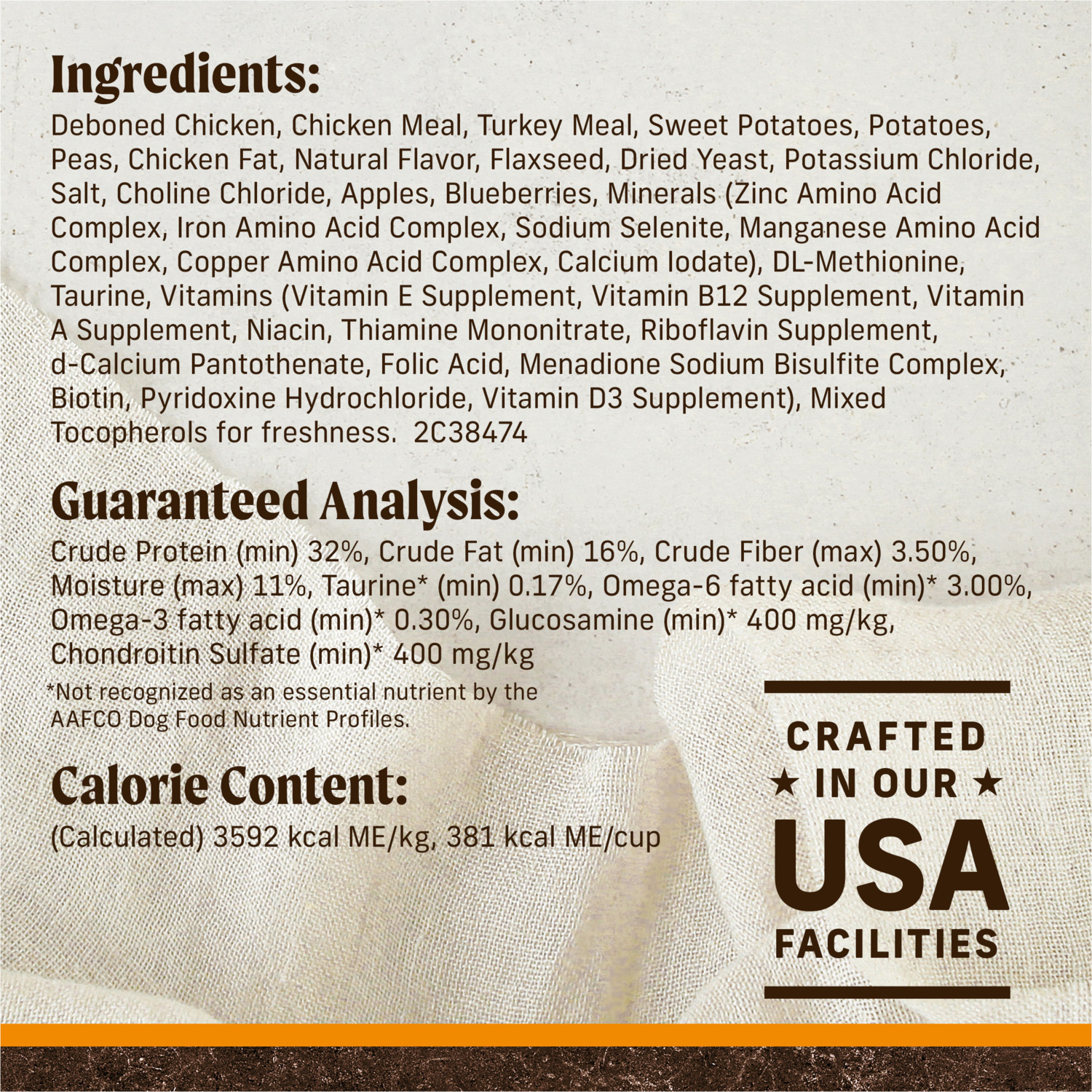 Merrick Premium Grain Free Dry Adult Dog Food, Wholesome And Natural Kibble With Real Chicken And Sweet Potato, 4-Lb Bag