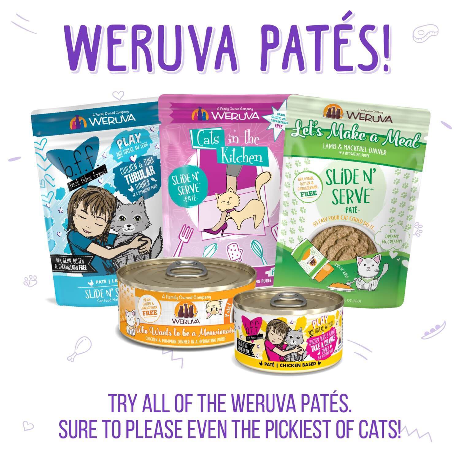 Weruva Classic Cat Pat&eacute; Meal Or No Deal! With Chicken & Beef Wet Cat Food