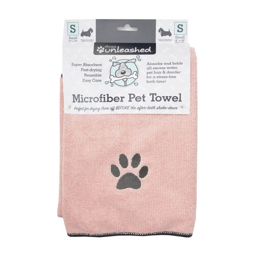 Microfiber Pet Towel - Blush
