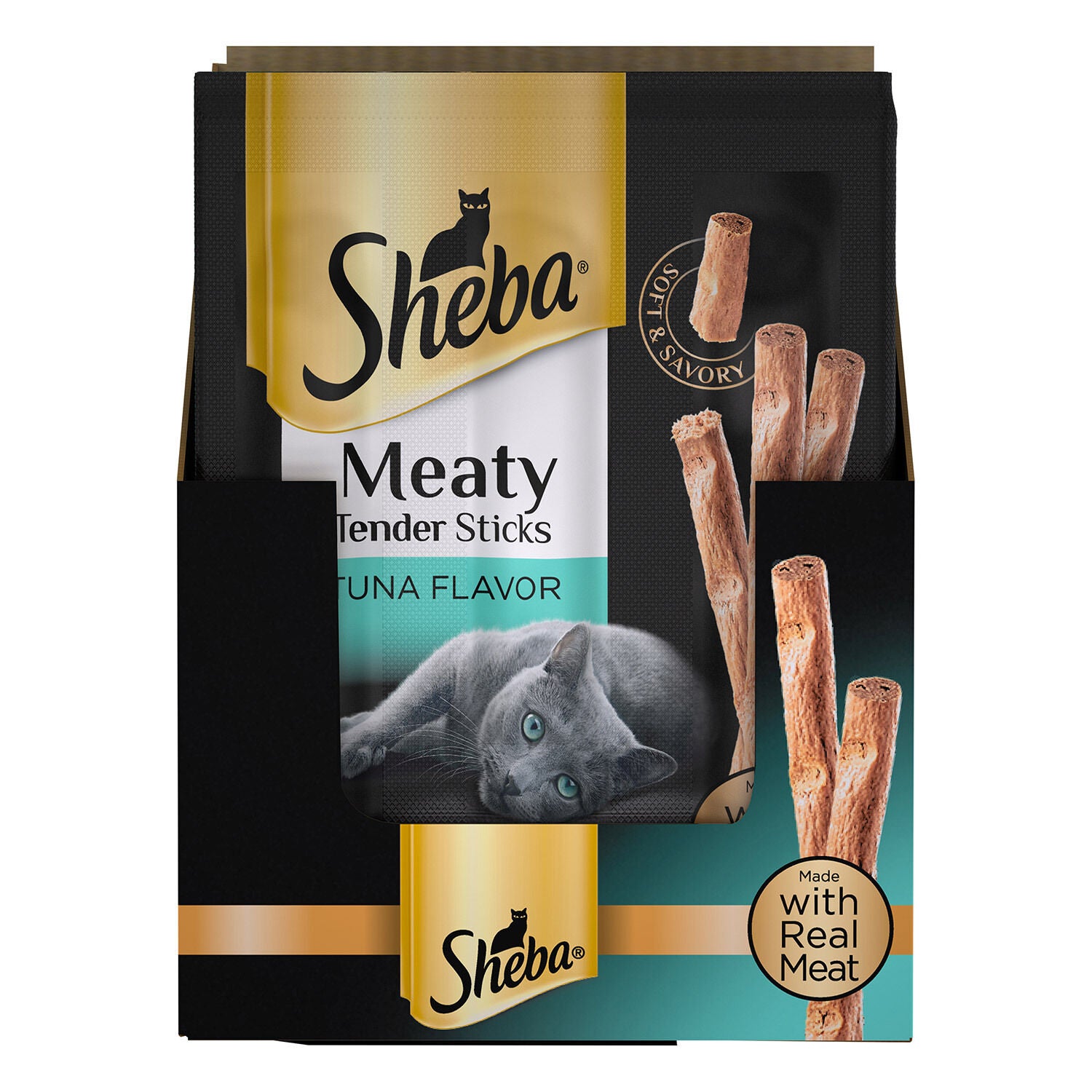 Sheba Meaty Tender Sticks Tuna Flavor Cat Treats