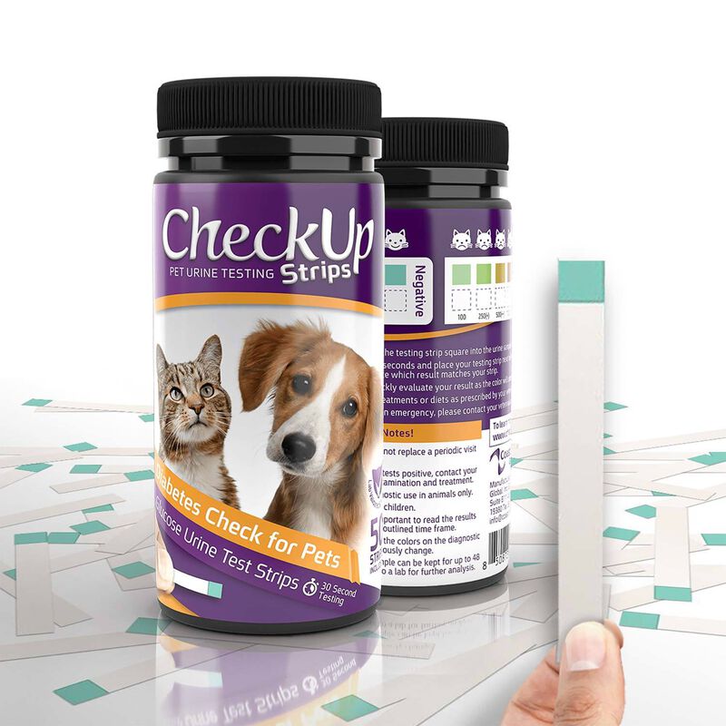 Diabetes Check For Pets Urine Testing For Dogs & Cats - 50 Strips image number 2