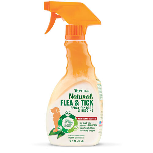 Tropiclean Natural Flea & Tick Spray For Dogs And Bedding