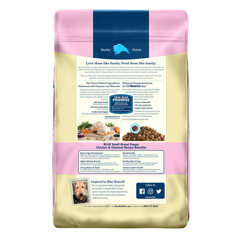 Life Protection Formula Small Breed Chicken & Oatmeal Recipe Puppy Dog Food image number 2