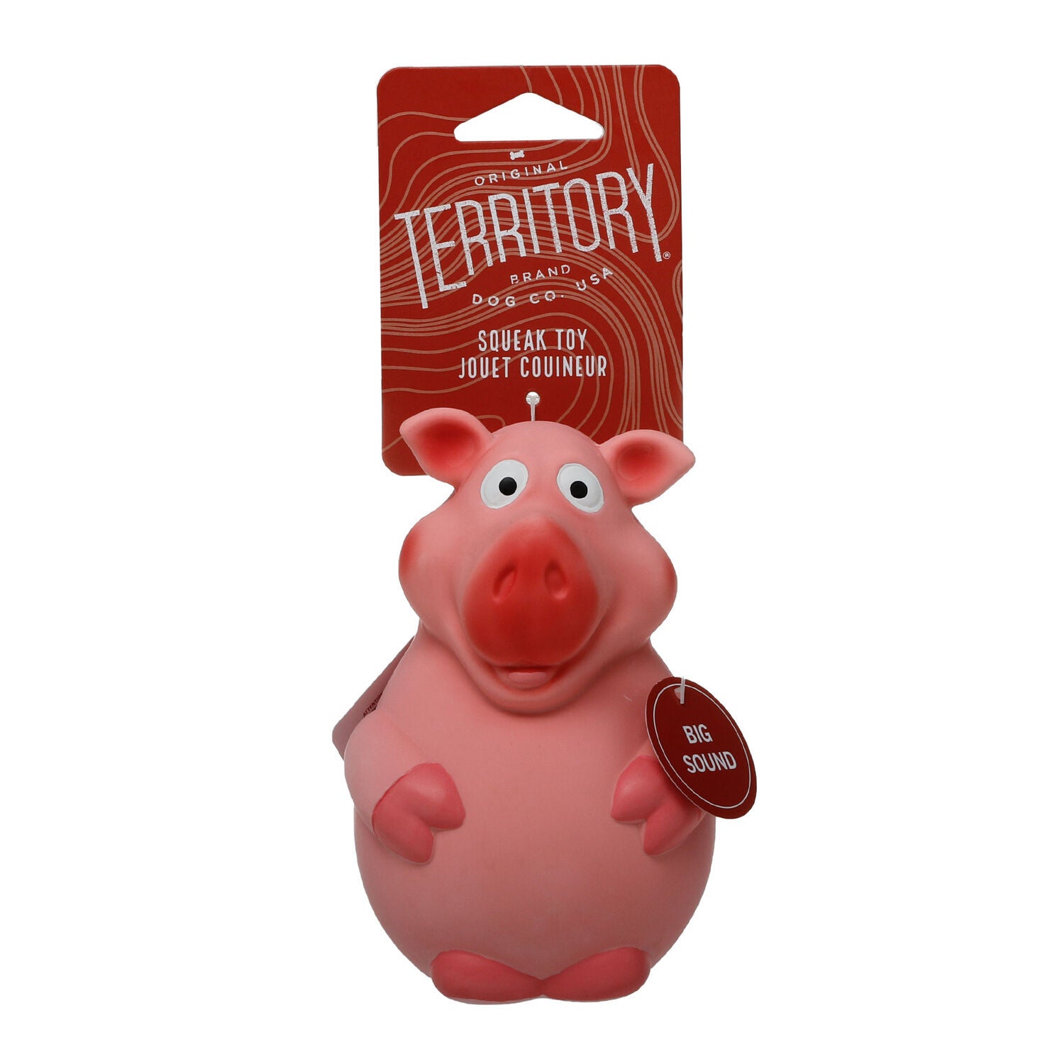Territory Piggy Latex Squeaky Dog Toy, 6"