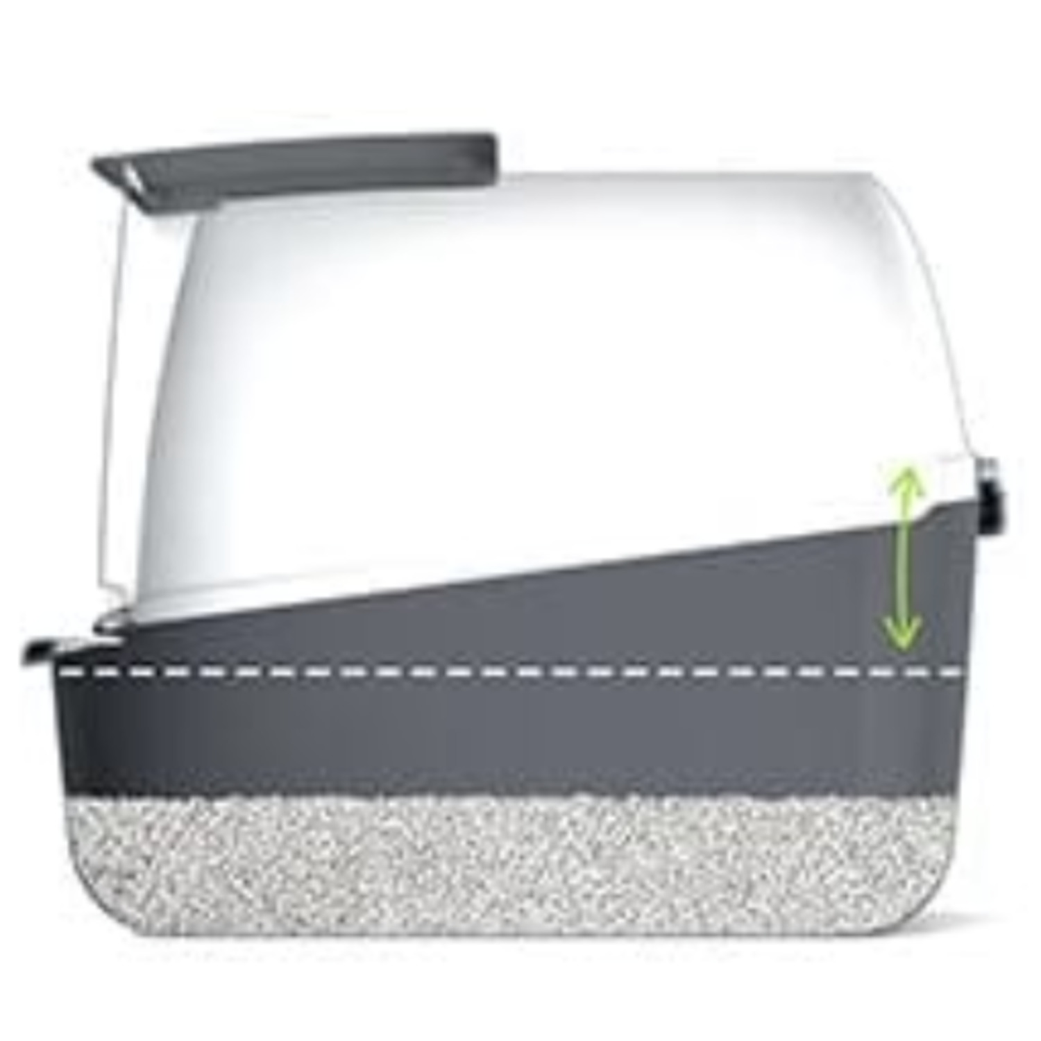 Catit Airsift Cat Litter Pan, Jumbo - Grey